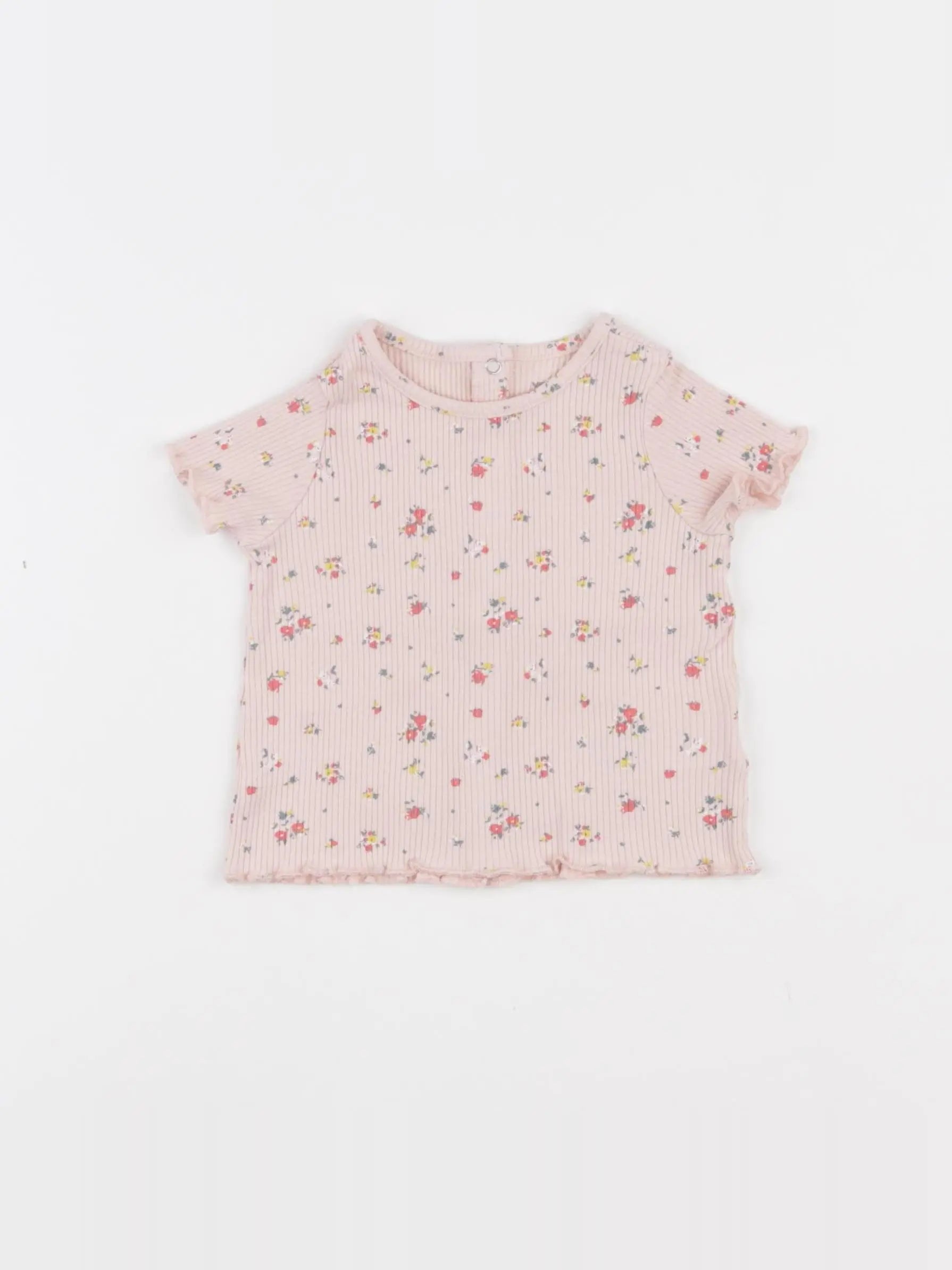 Vertbaudet - tee-shirt rose - 6 mois