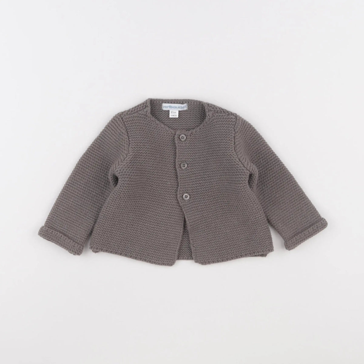 Vertbaudet - gilet gris - 6 mois
