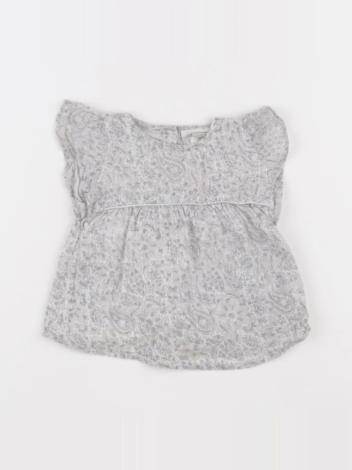 Louis Louise - blouse blanc, argent - 18 mois