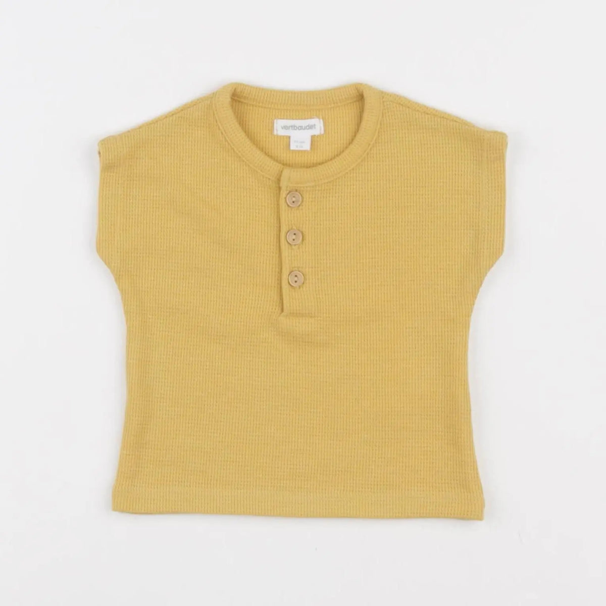 Vertbaudet - tee-shirt jaune - 9 mois