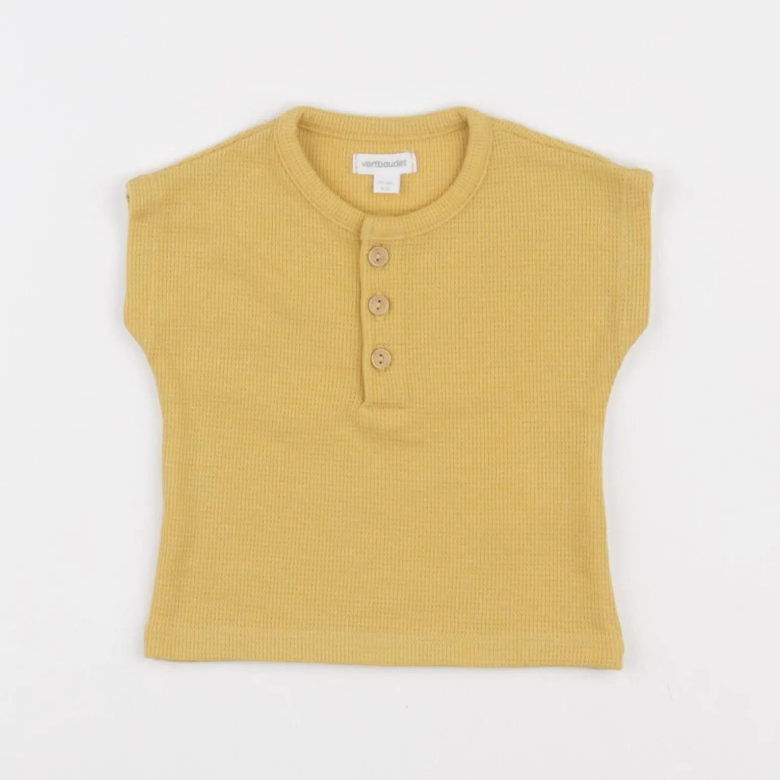 Vertbaudet - tee-shirt jaune - 9 mois