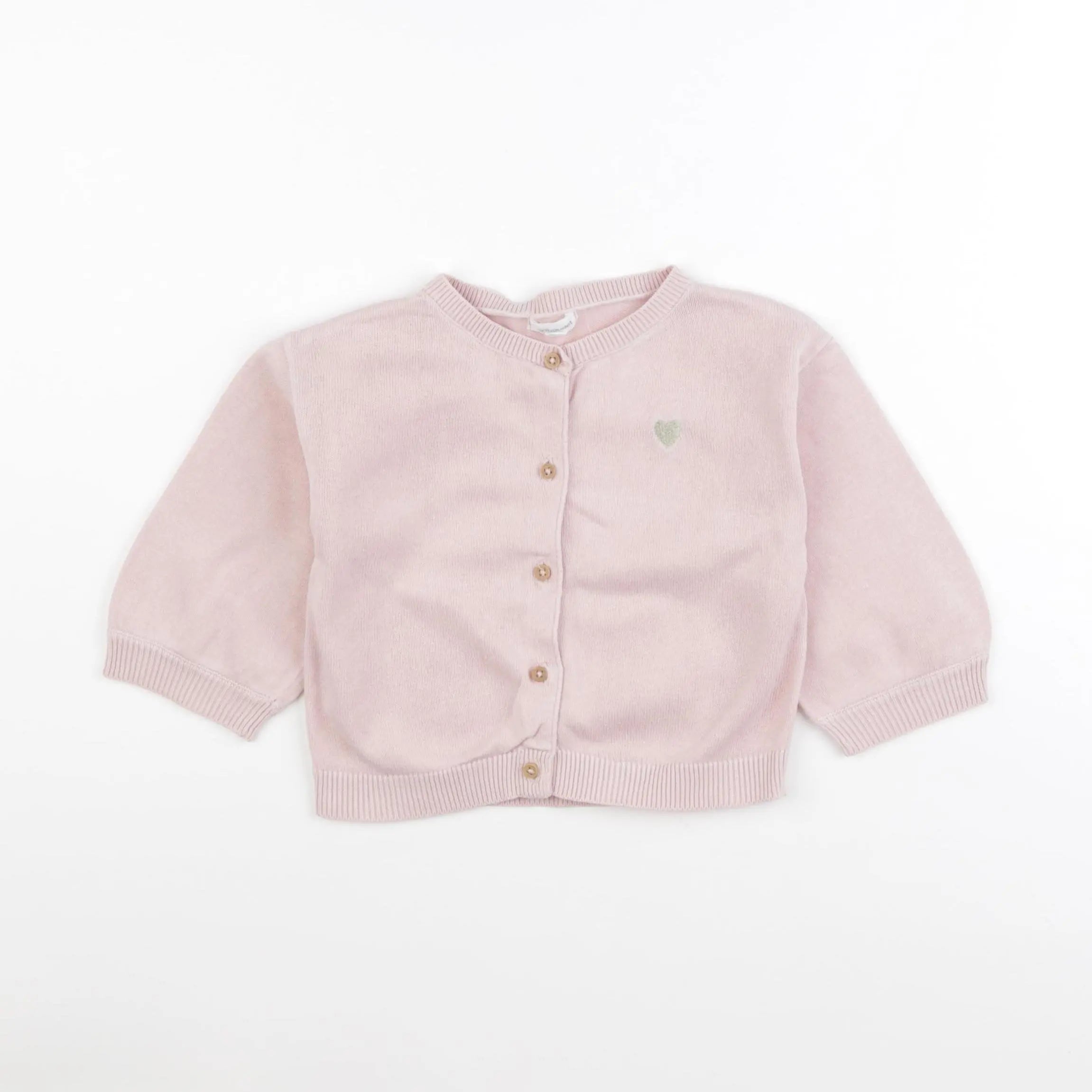 Vertbaudet - gilet rose - 18 mois