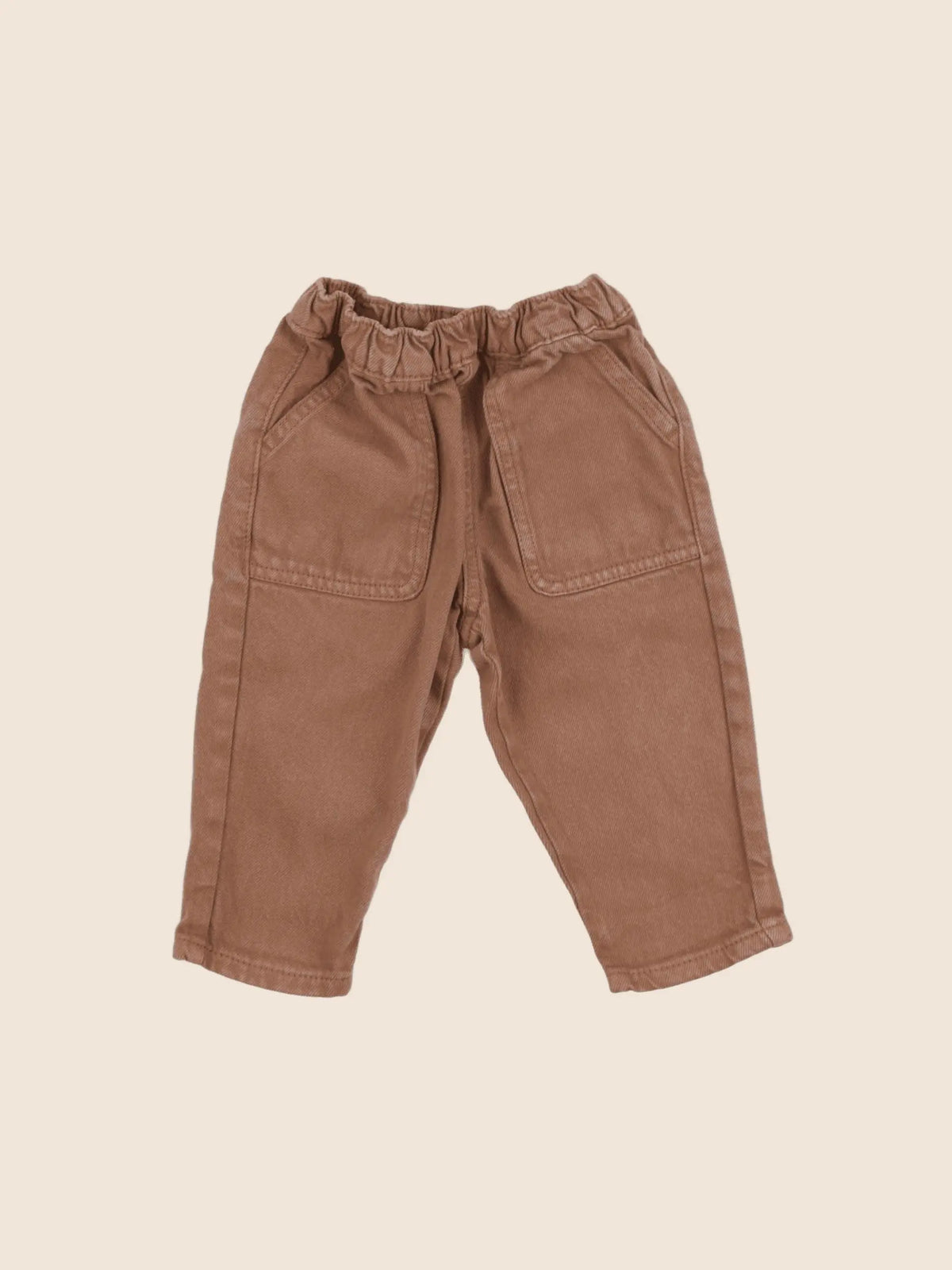 Vertbaudet - jean marron - 9 mois