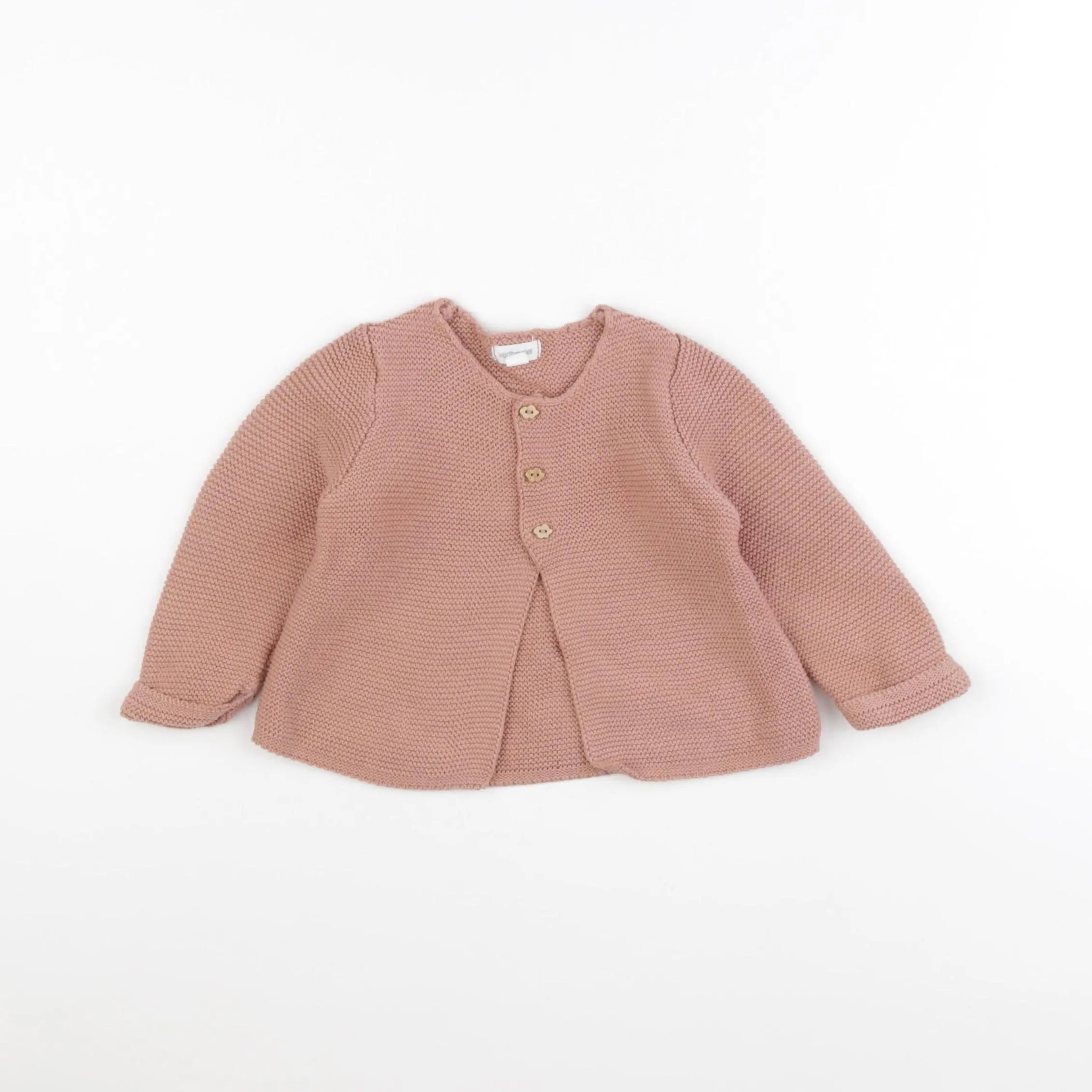 Vertbaudet - gilet rose - 6 mois