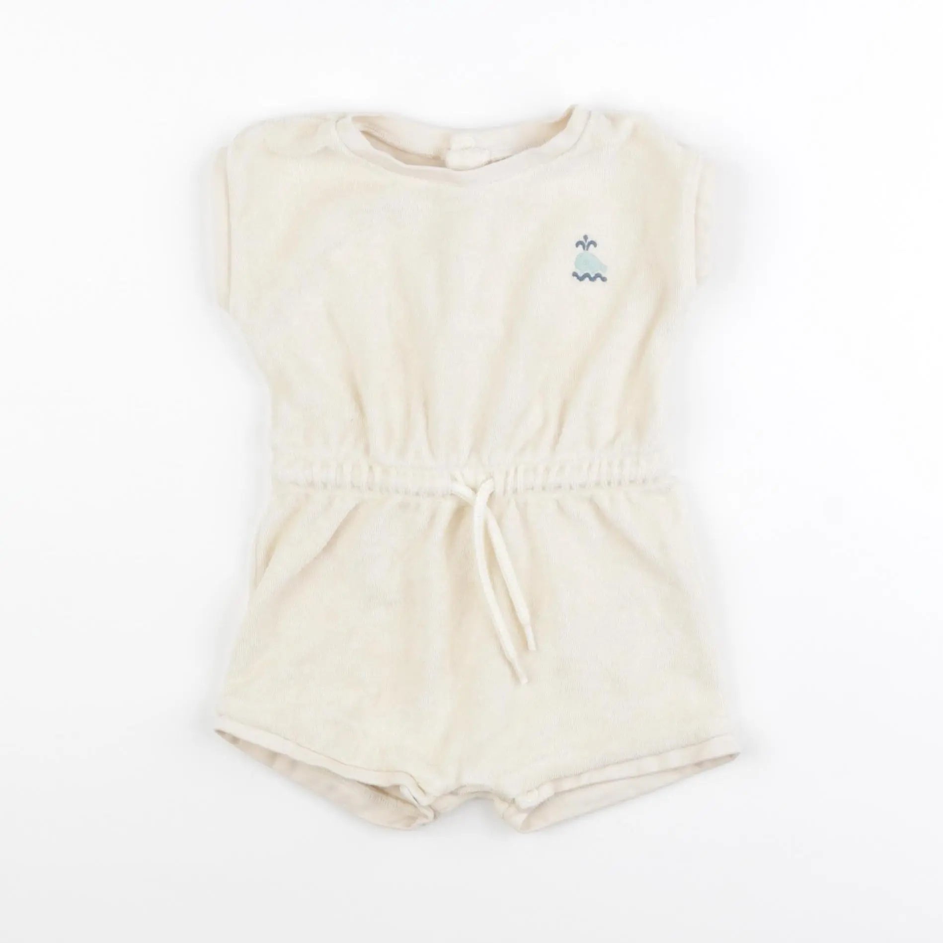 Vertbaudet - combinaison beige - 9 mois