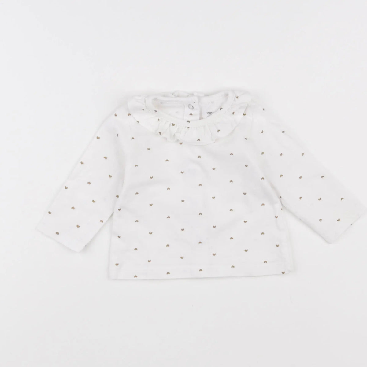 Vertbaudet - tee-shirt blanc - 3 mois