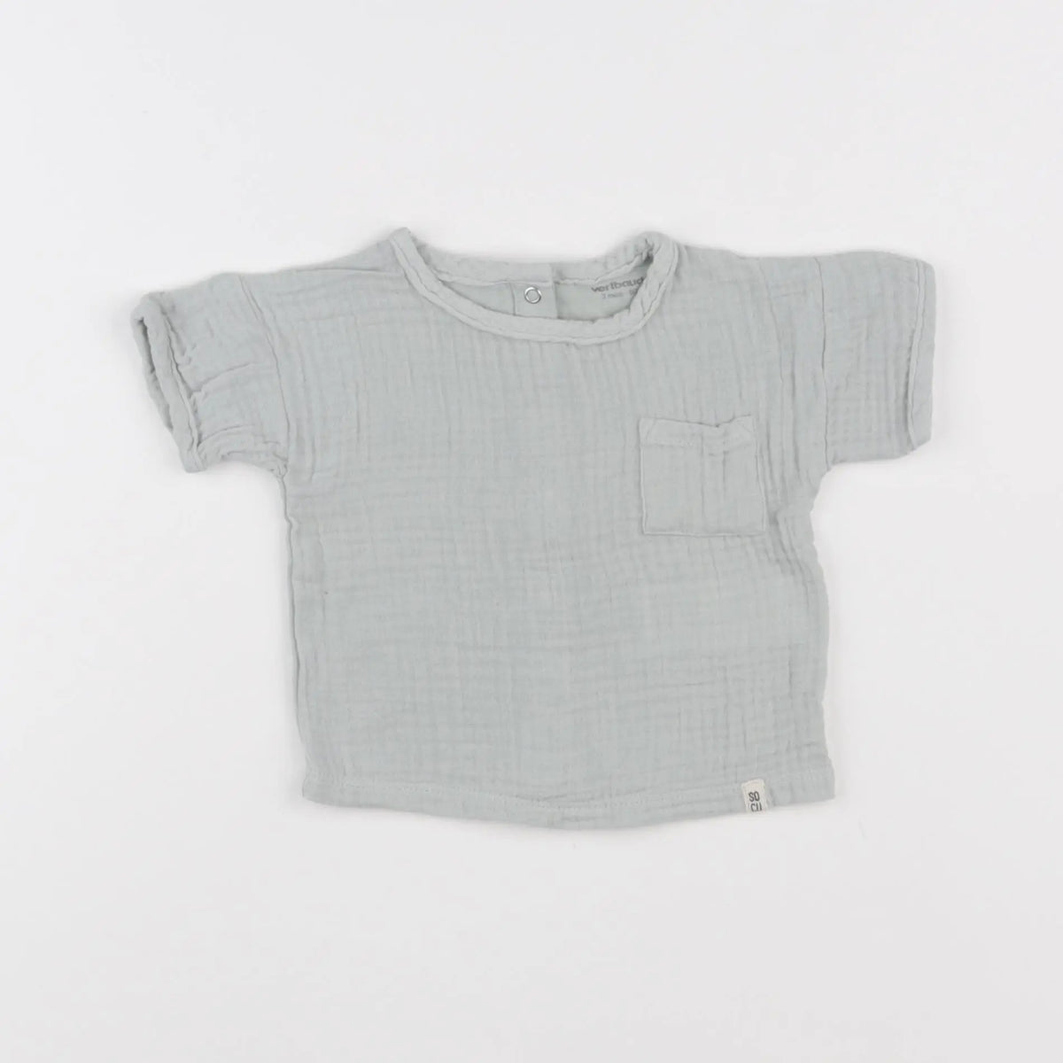 Vertbaudet - blouse vert - 3 mois