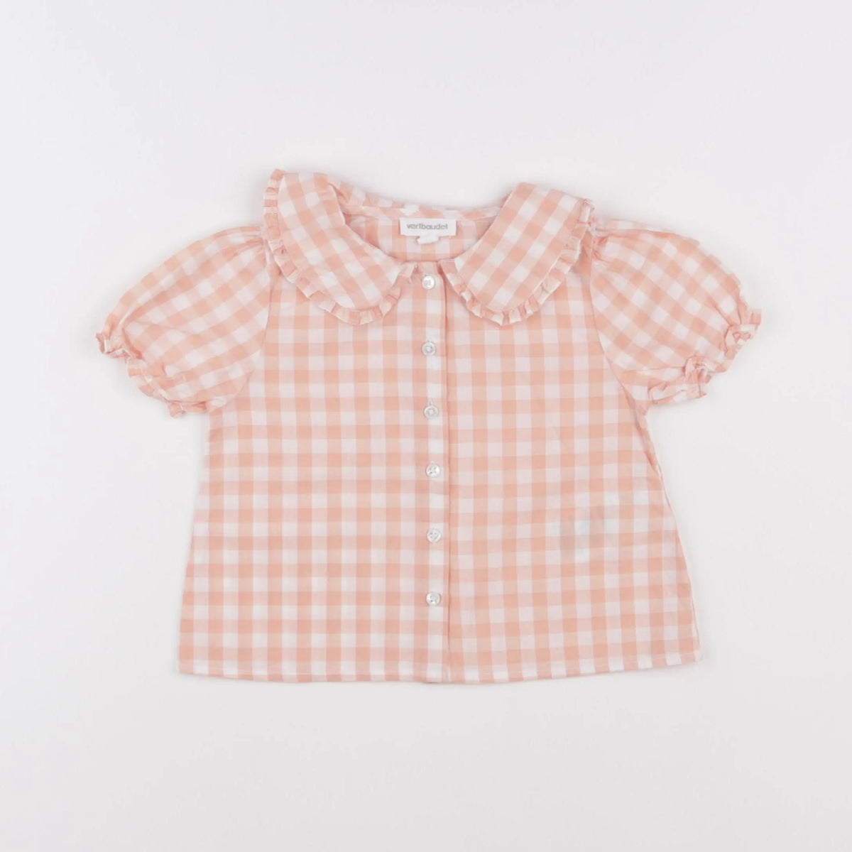 Vertbaudet - blouse rose, blanc - 18 mois