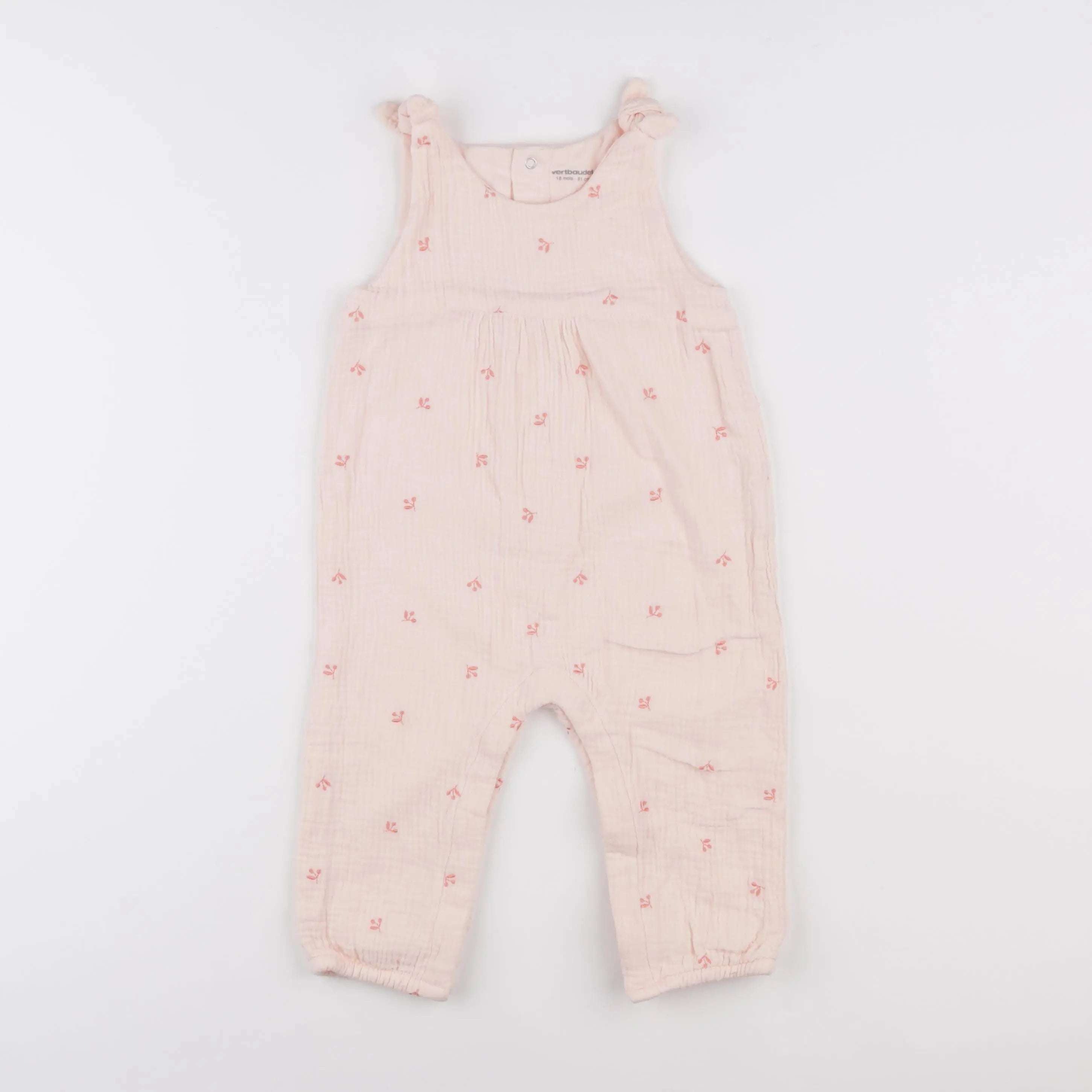 Vertbaudet - combinaison rose - 18 mois
