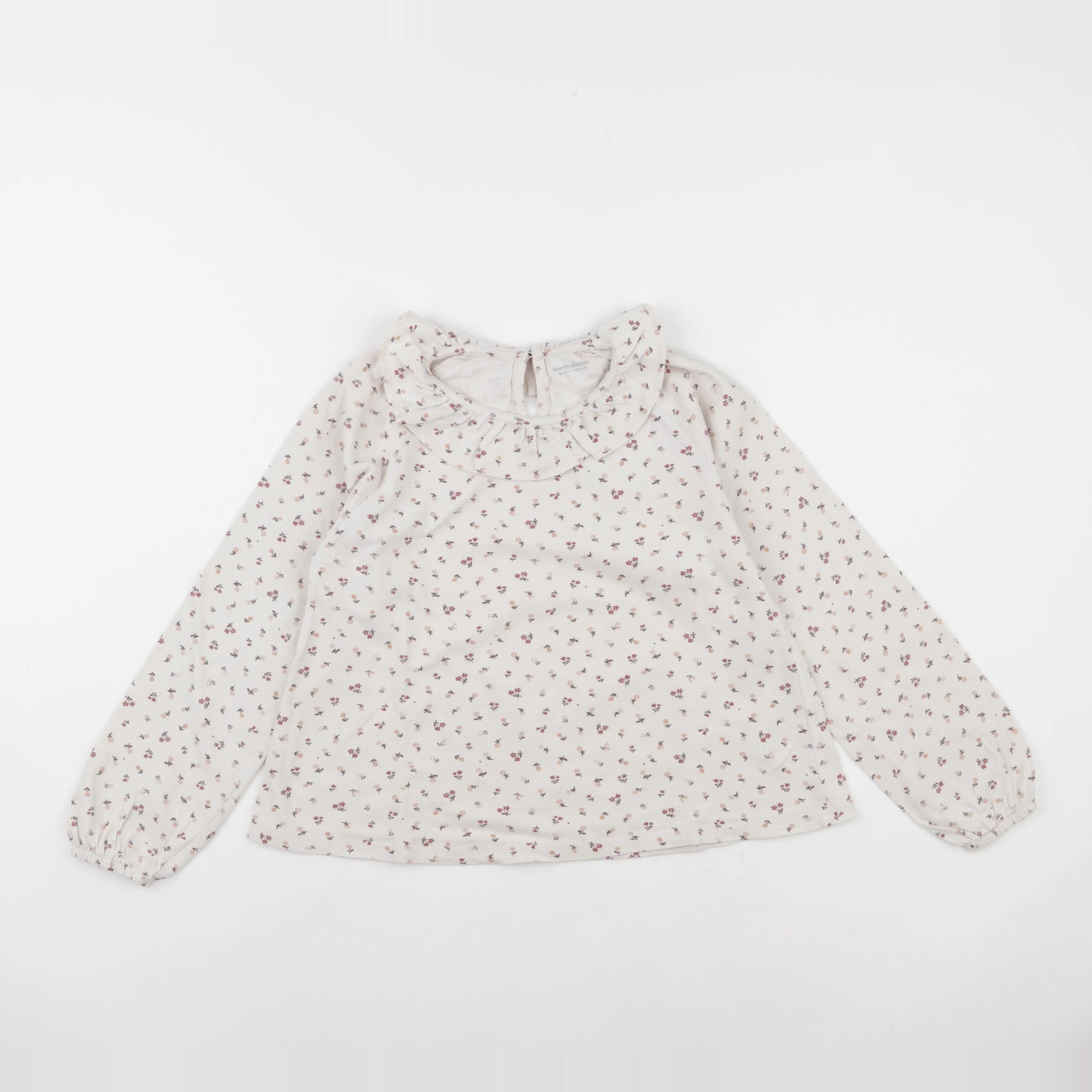 Vertbaudet - tee-shirt blanc, rose - 8 ans