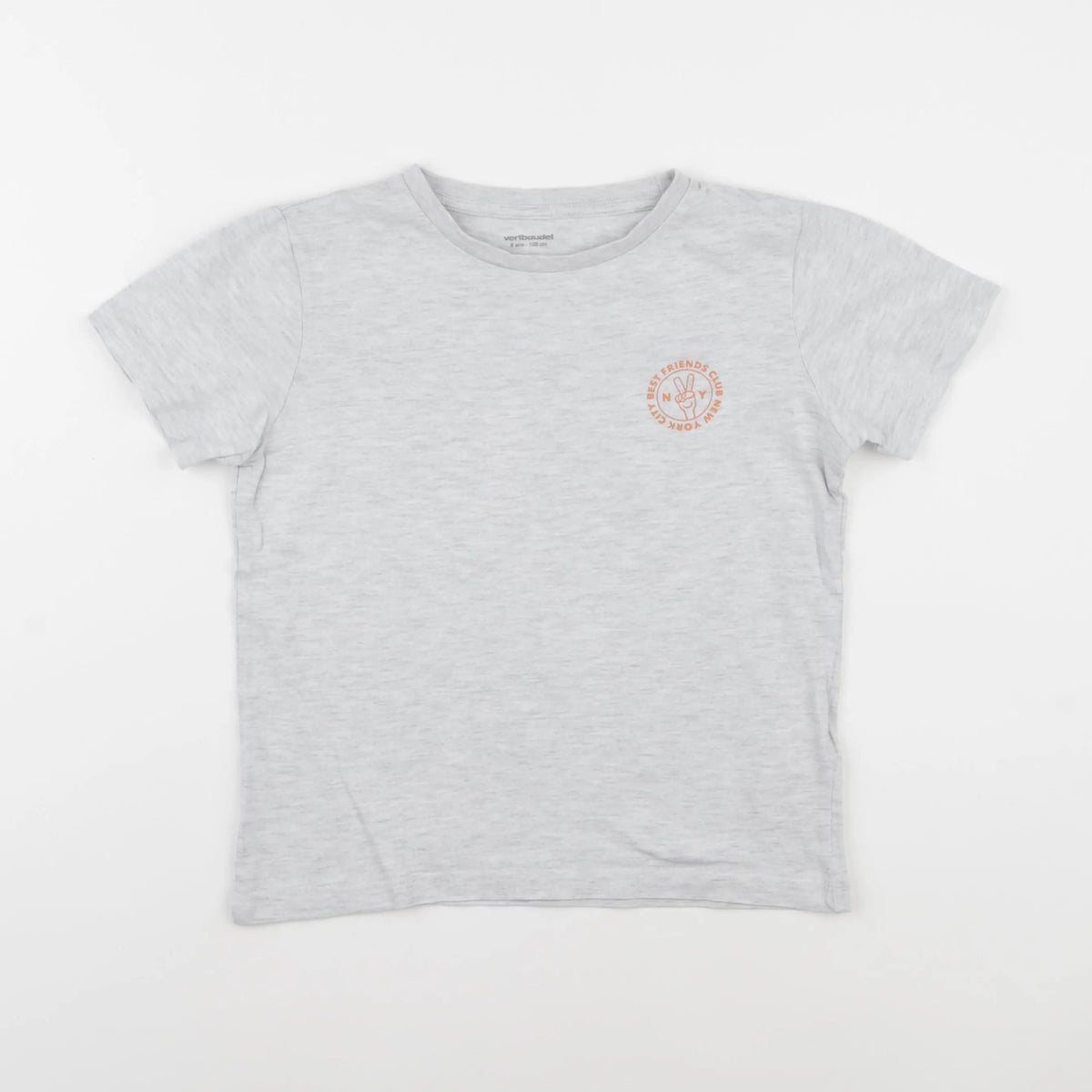 Vertbaudet - tee-shirt gris - 8 ans
