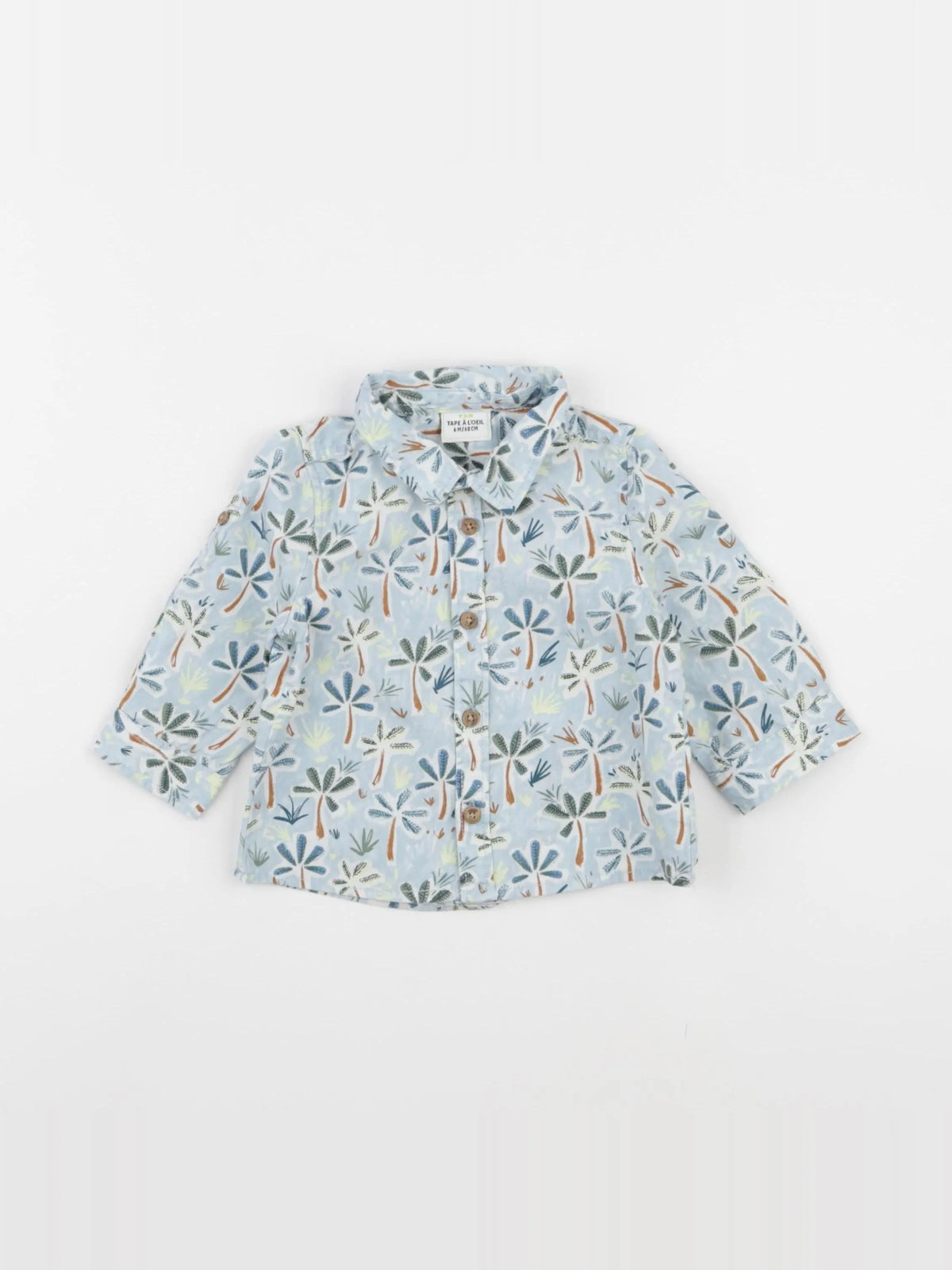 Tape à l'oeil - chemise bleu - 6 mois