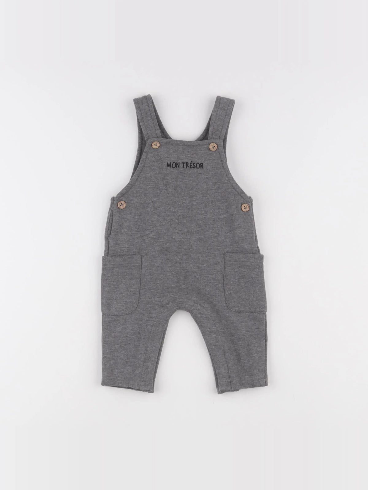 Vertbaudet - salopette gris - 3 mois