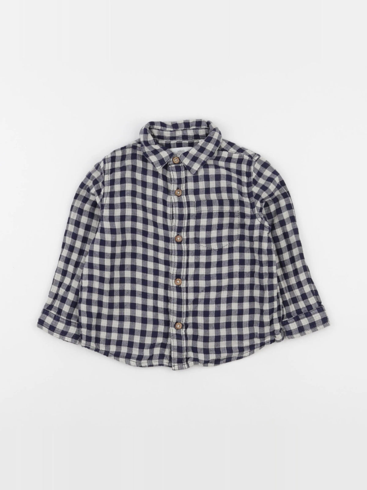 Mango - chemise bleu - 12/18 mois