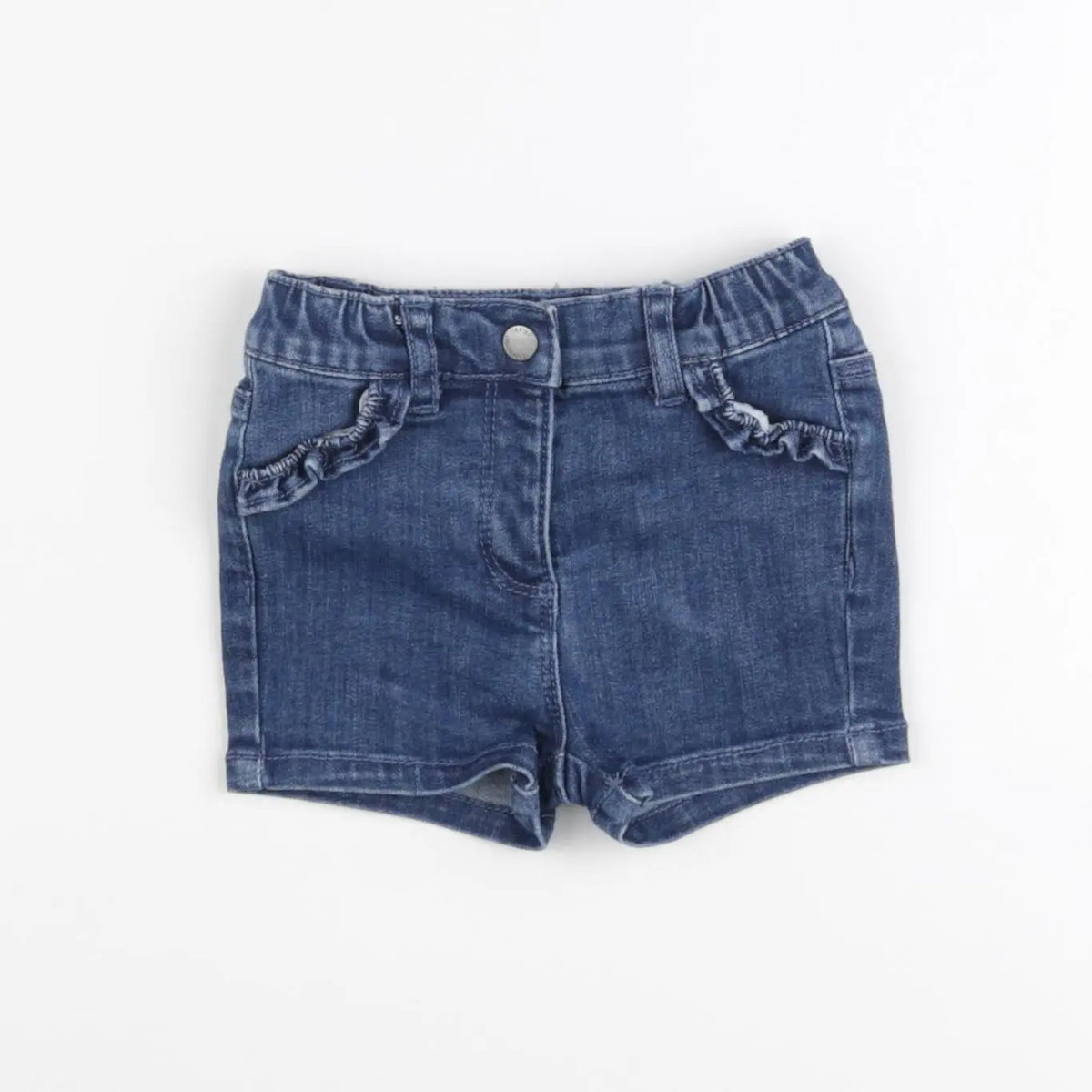 Vertbaudet - short bleu - 6 mois