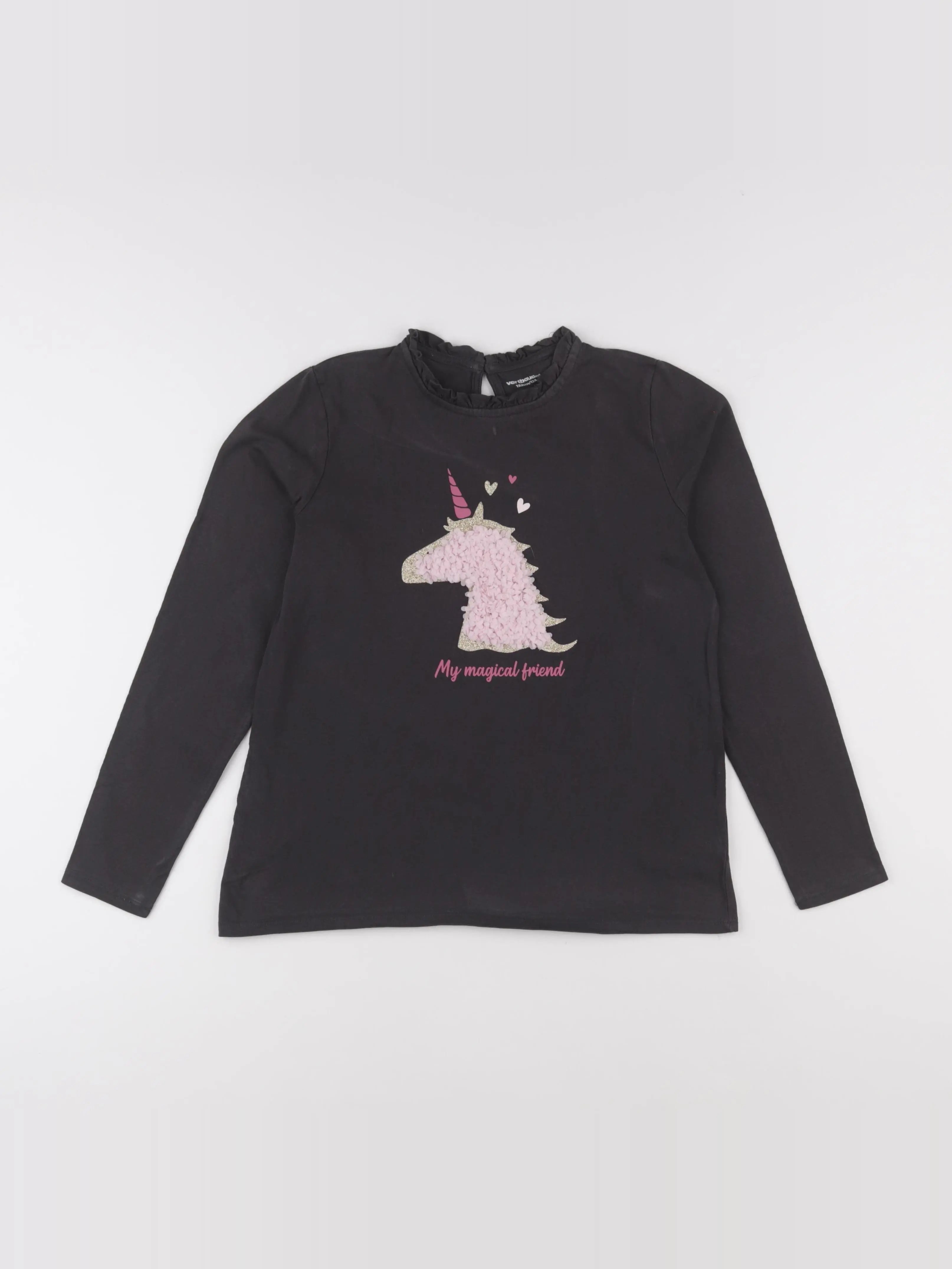 Vertbaudet - tee-shirt gris - 12 ans