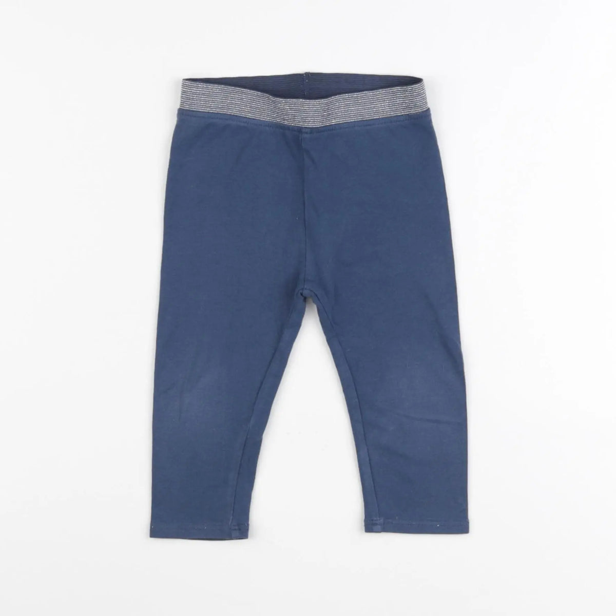 Vertbaudet - legging bleu - 12 mois