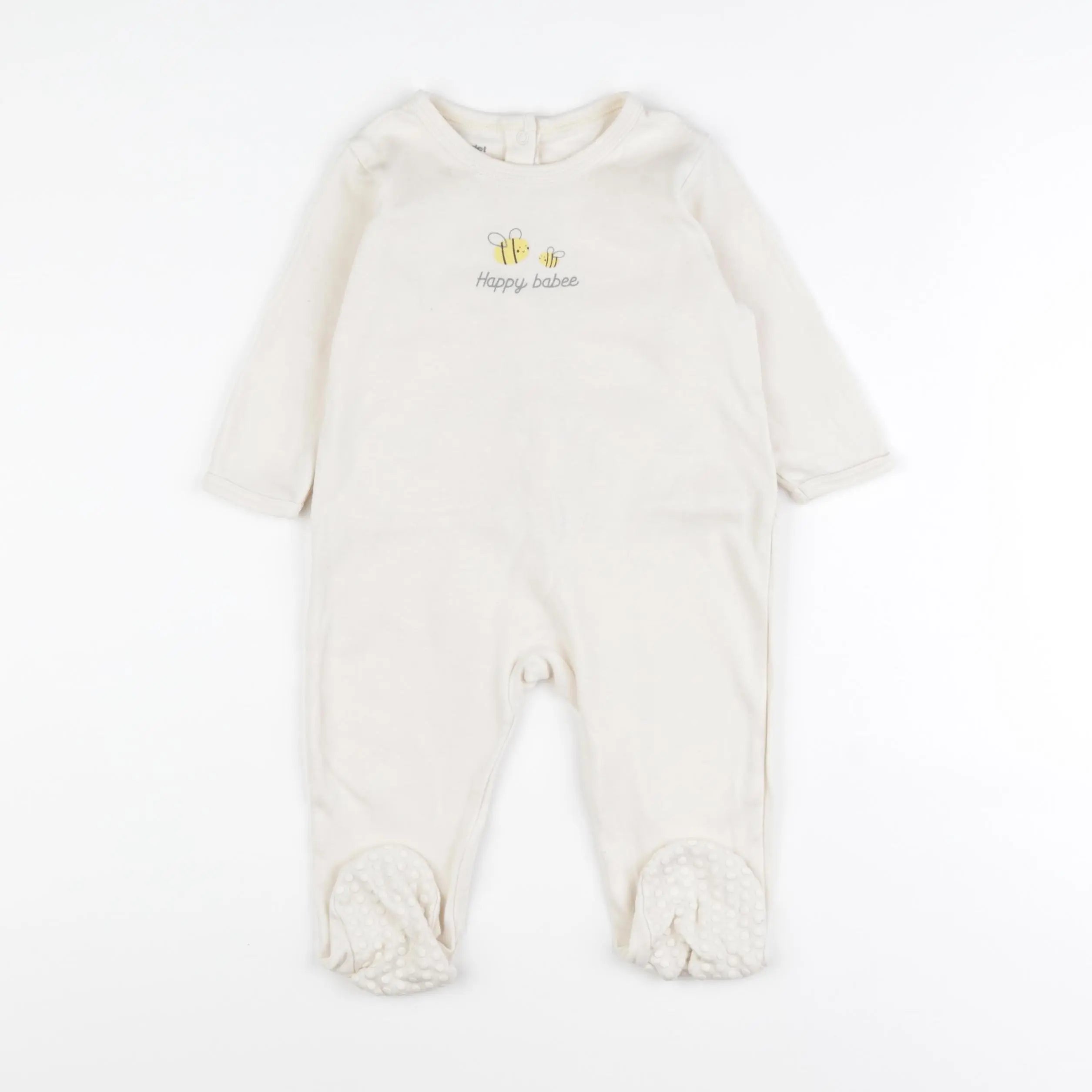 Vertbaudet - pyjama coton jaune - 12 mois