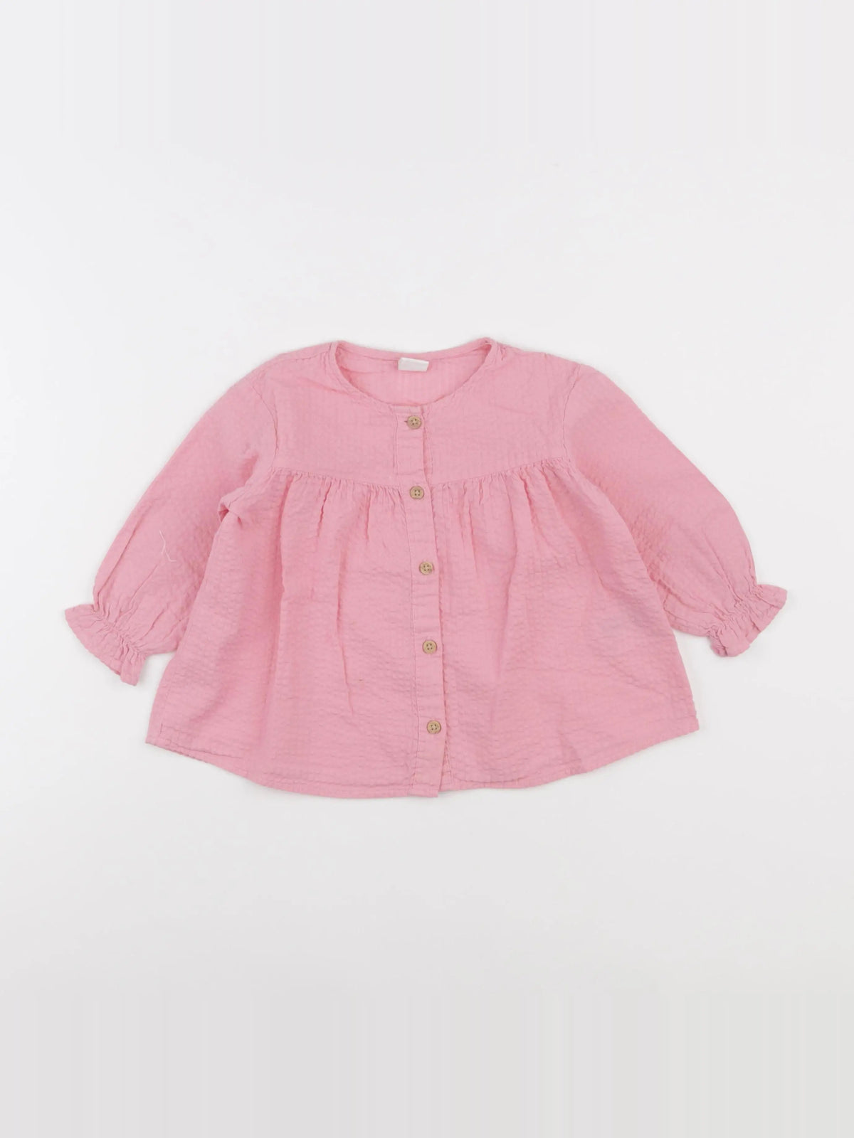 H&M - blouse rose - 18 mois