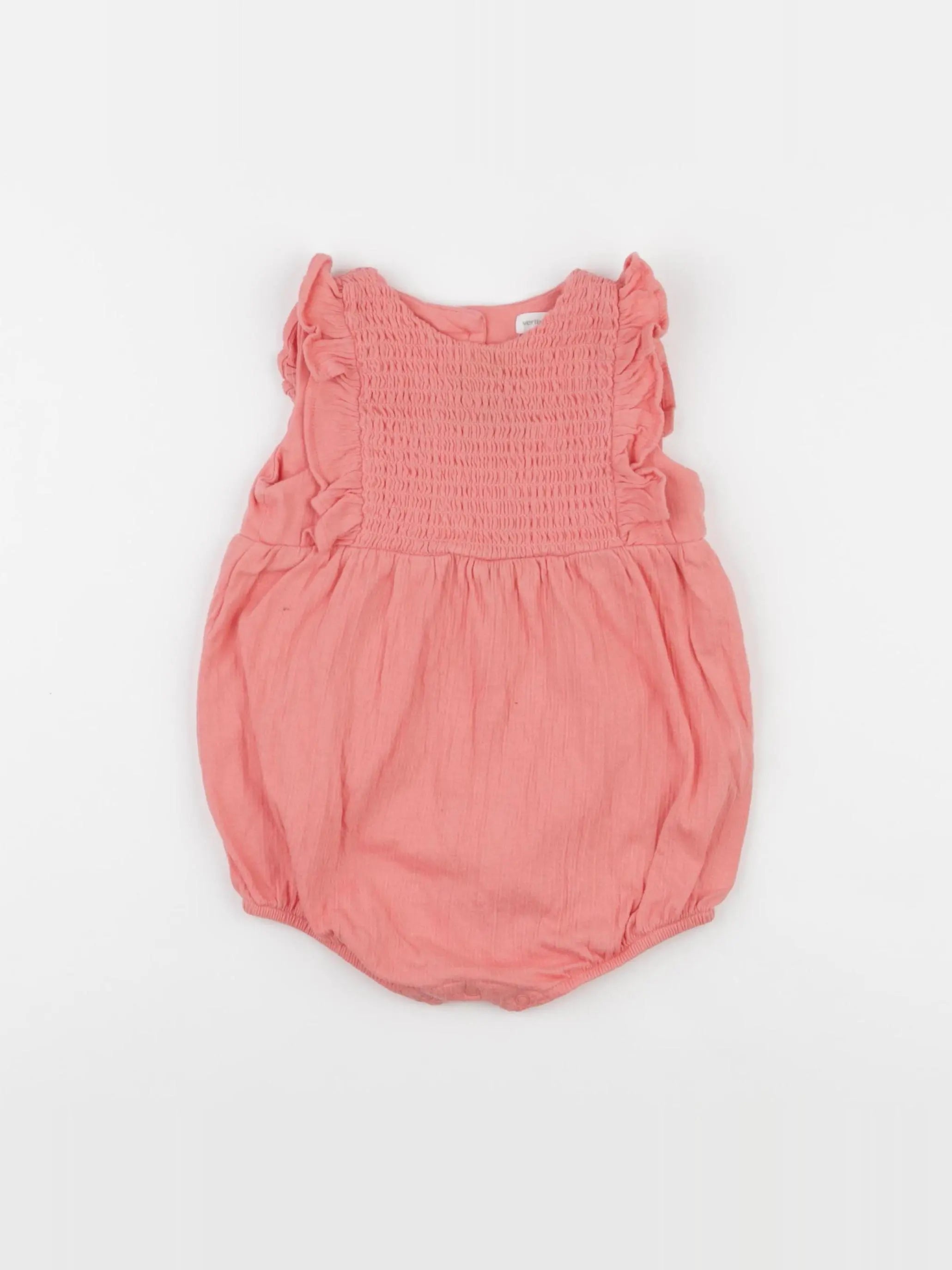 Vertbaudet - combinaison rose - 12 mois