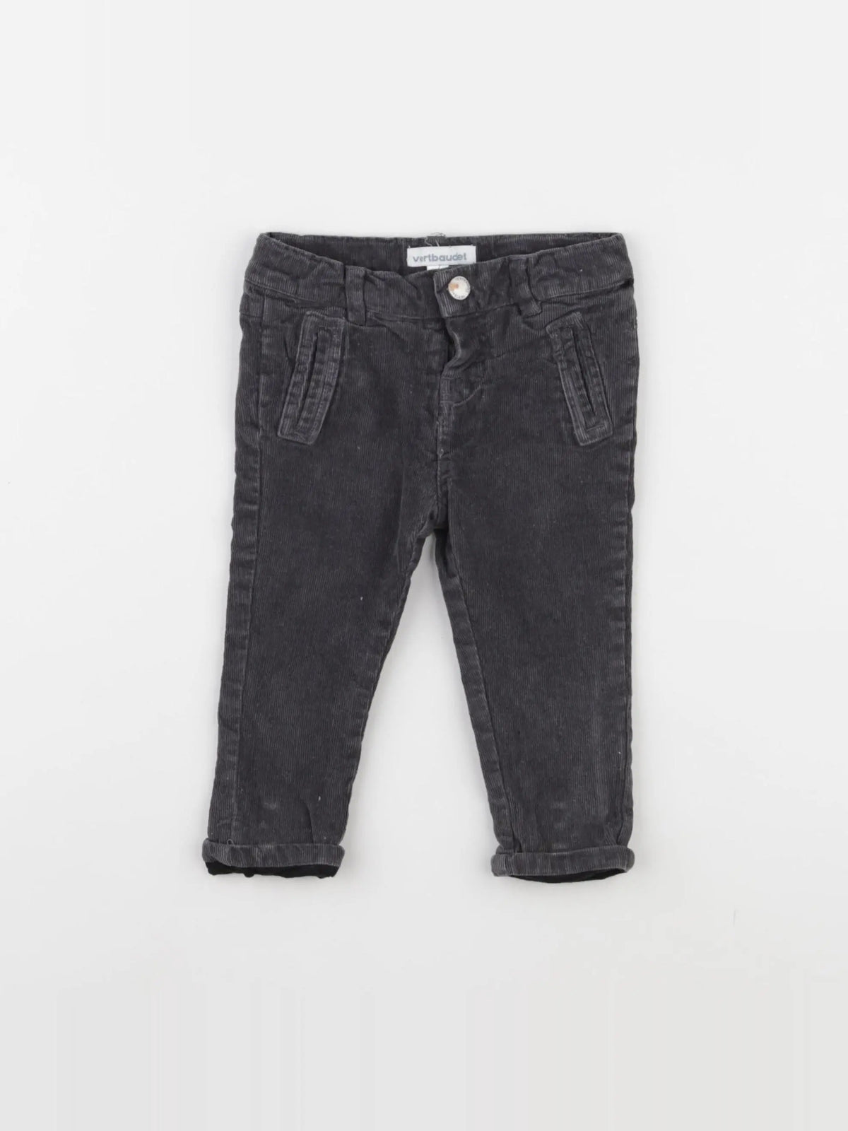 Vertbaudet - pantalon gris - 6 mois