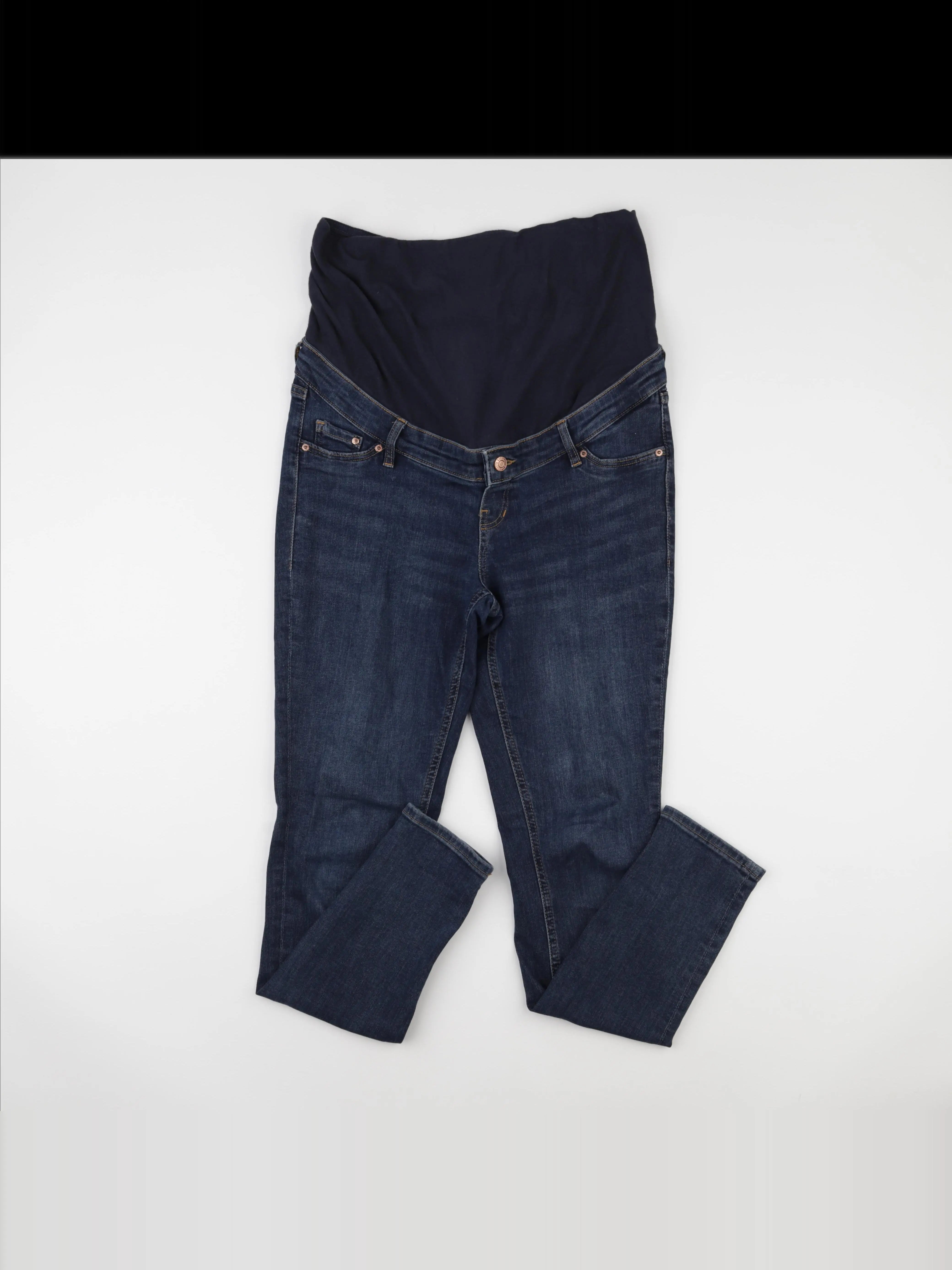 H&M - jean grossesse bleu - M