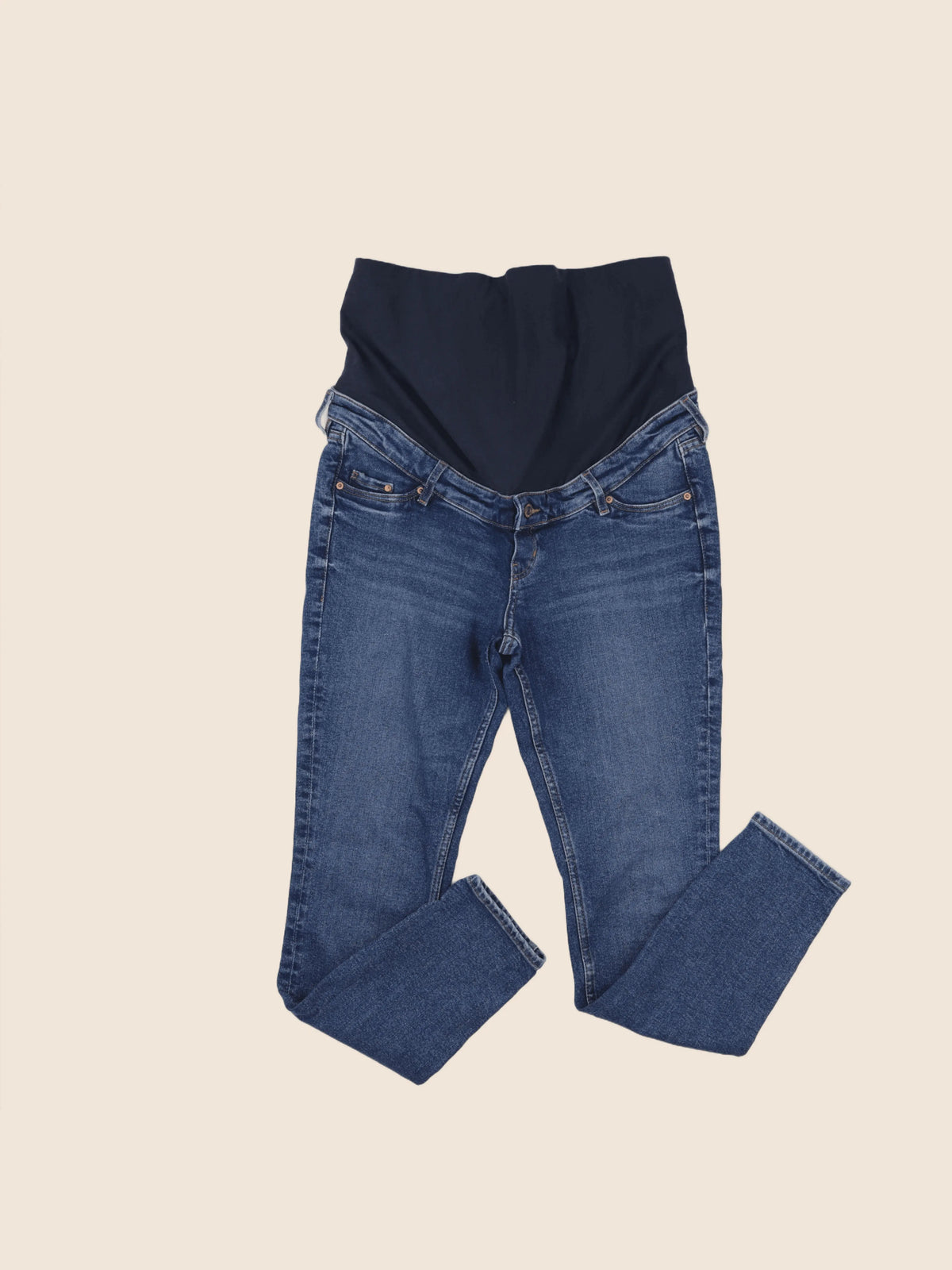 H&M - jean grossesse bleu - S
