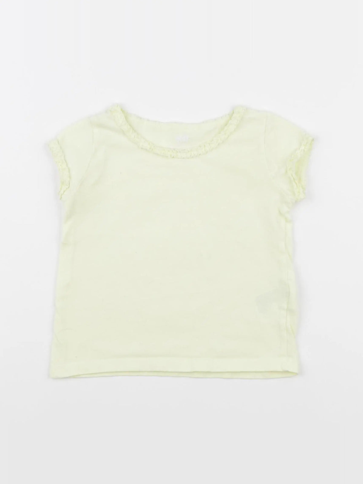H&M - tee-shirt jaune - 18/24 mois