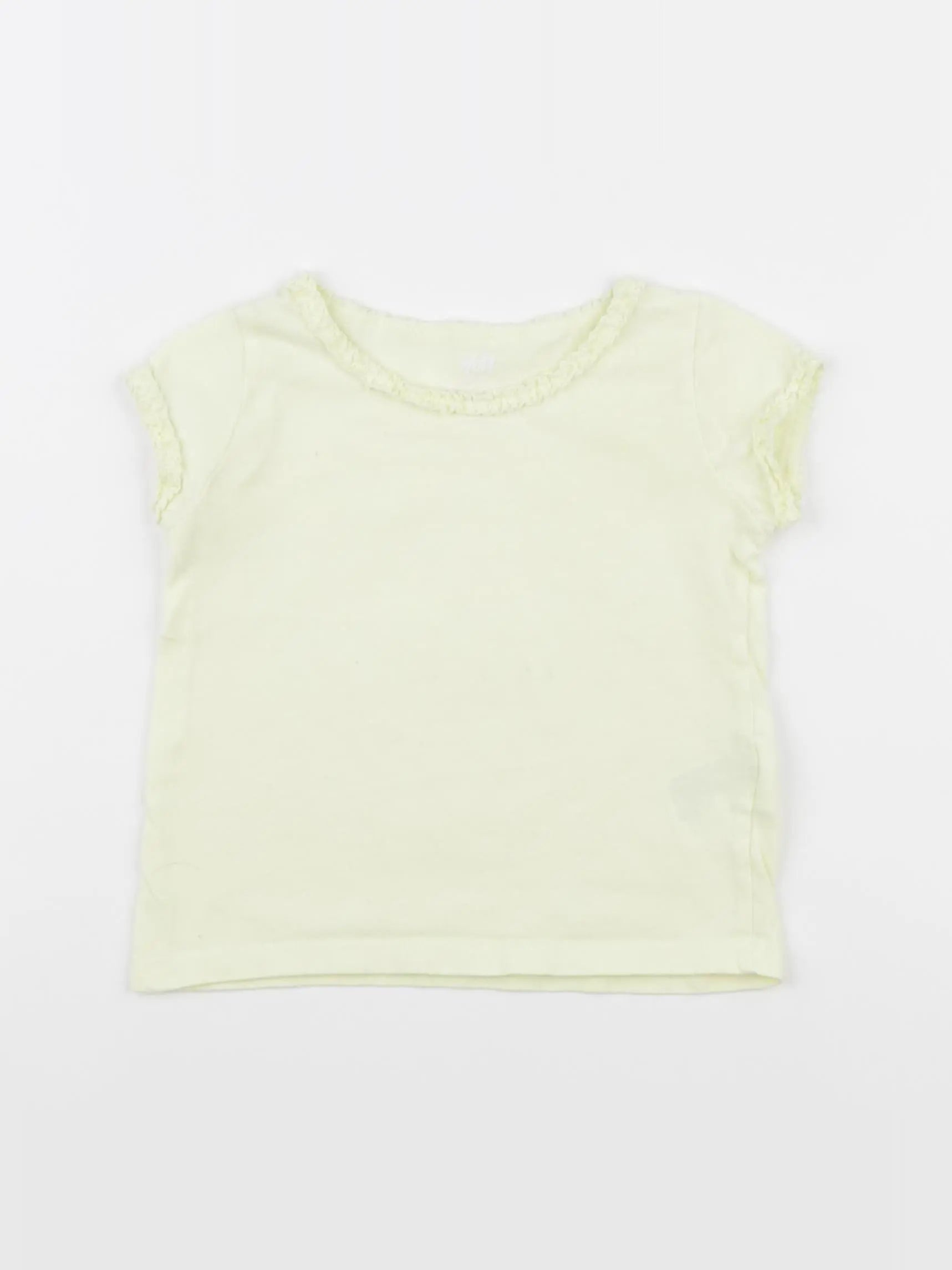 H&M - tee-shirt jaune - 18/24 mois