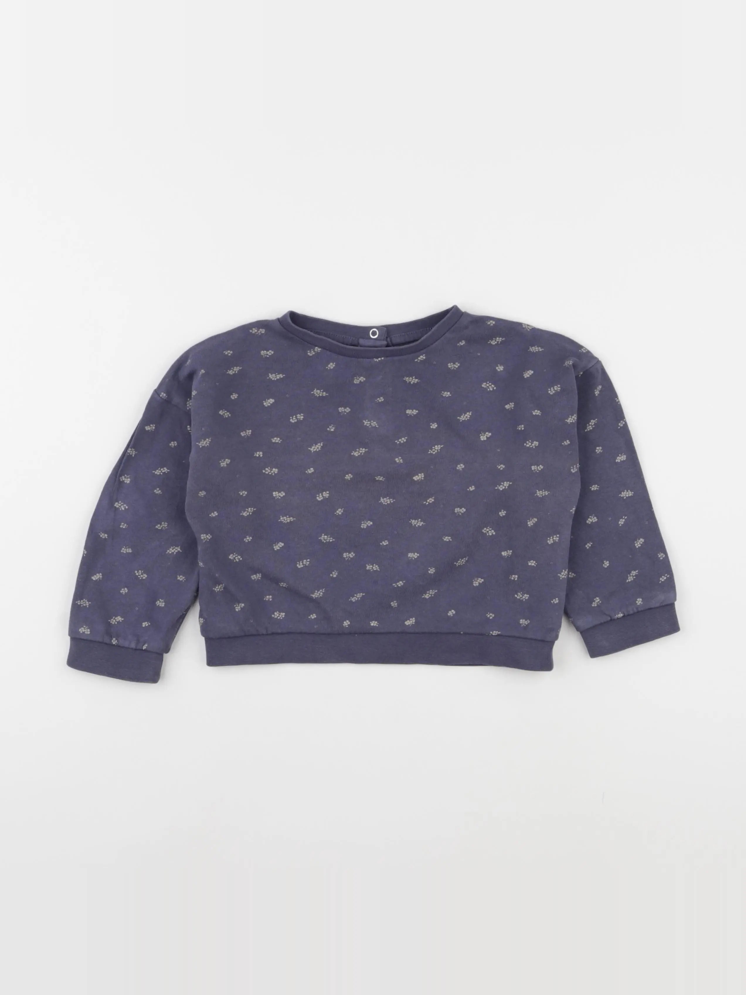Vertbaudet - sweat violet - 24 mois