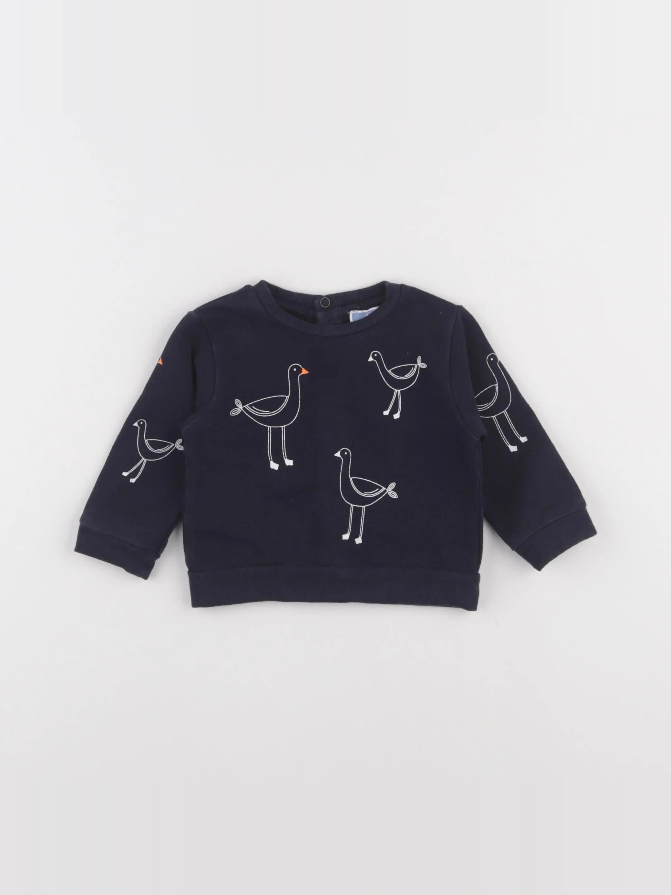Jacadi - sweat bleu - 6 mois