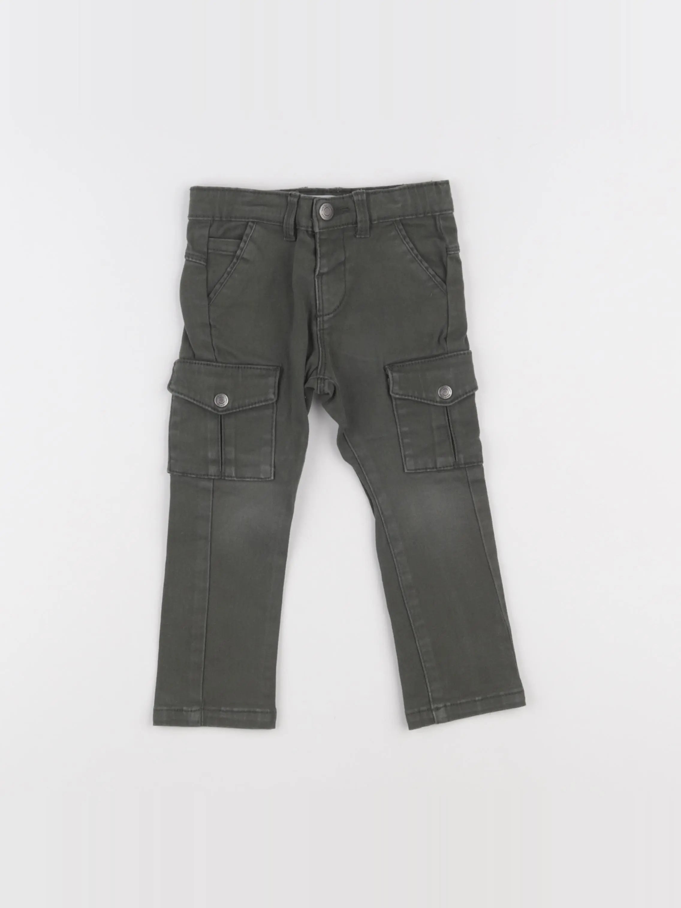 Vertbaudet - pantalon vert - 18 mois