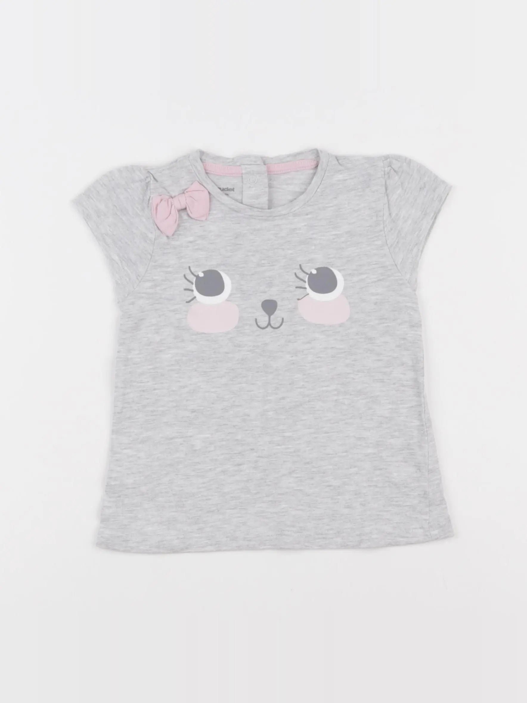 Vertbaudet - tee-shirt gris - 12 mois