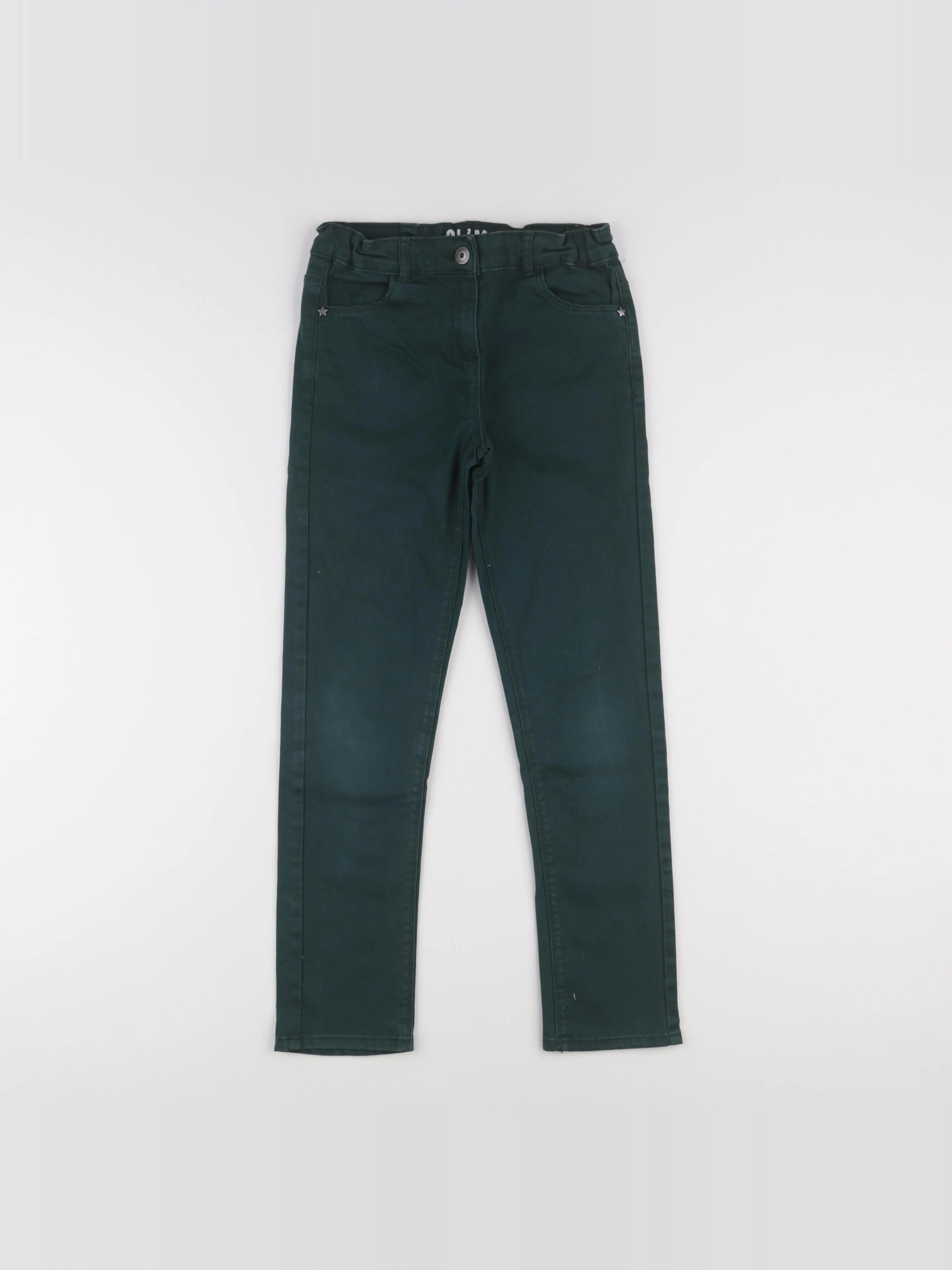Vertbaudet - pantalon vert - 10 ans