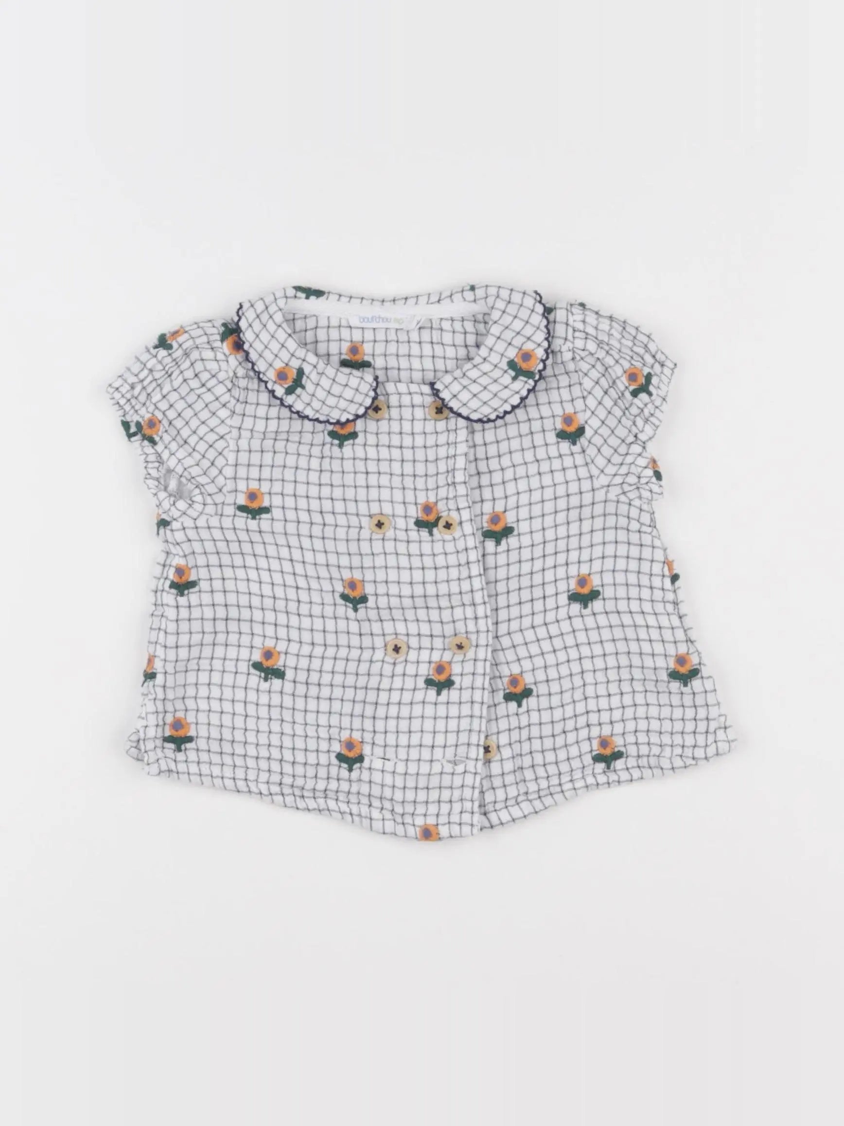 Boutchou - blouse blanc - 12 mois