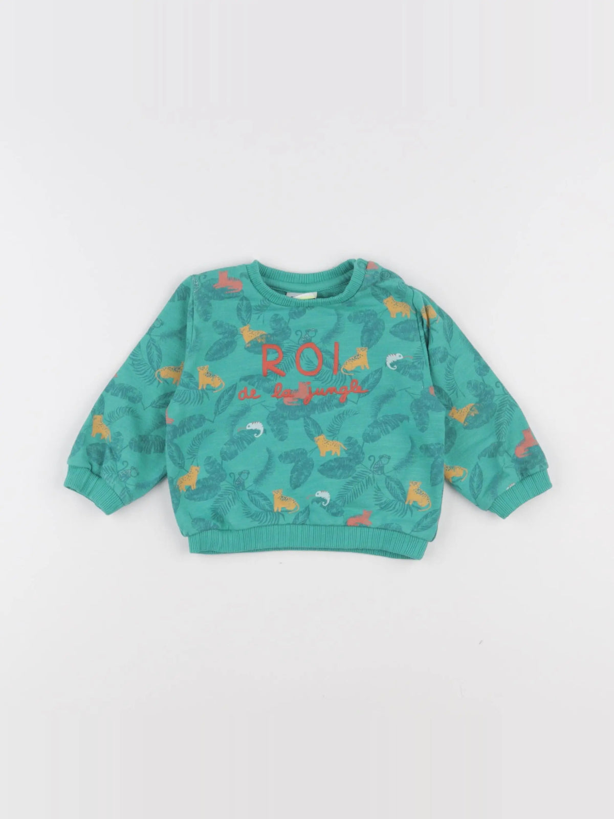 Tape à l'oeil - sweat vert - 6 mois