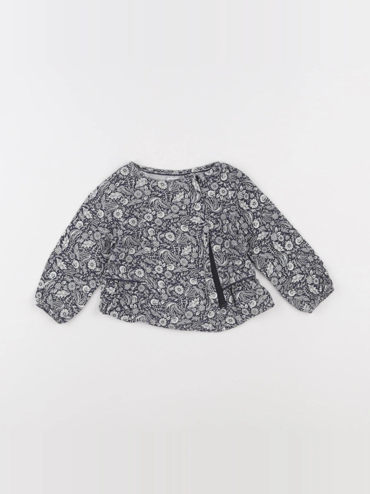 IKKS - blouse blanc, bleu - 12 mois