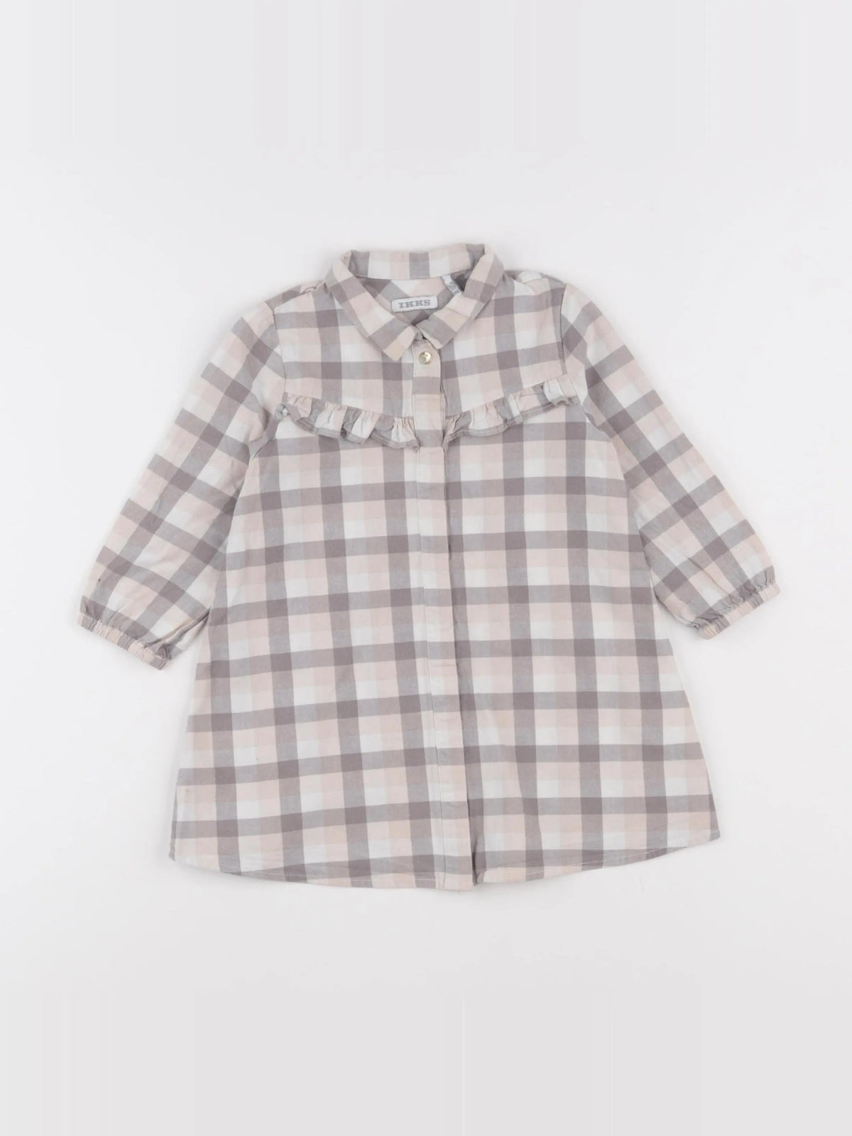 IKKS - robe imprimé au dos gris, rose - 18 mois