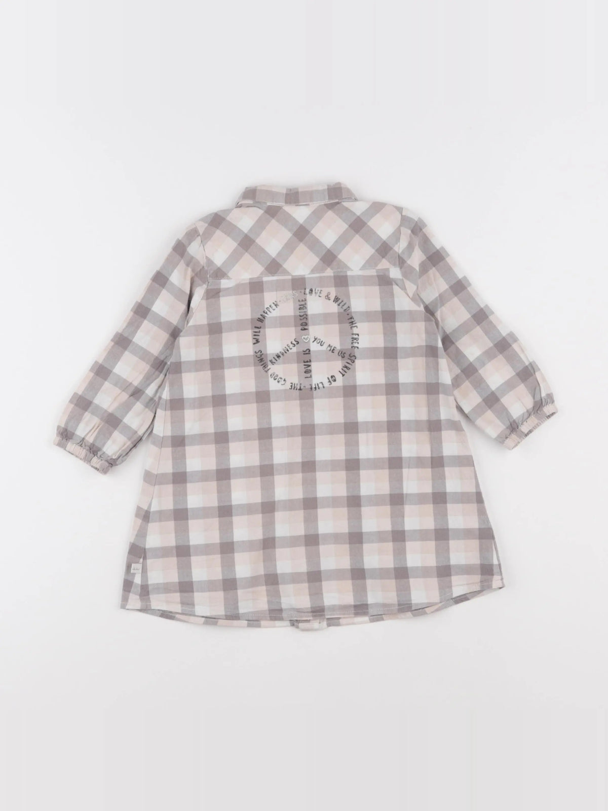 IKKS - robe imprimé au dos gris, rose - 18 mois