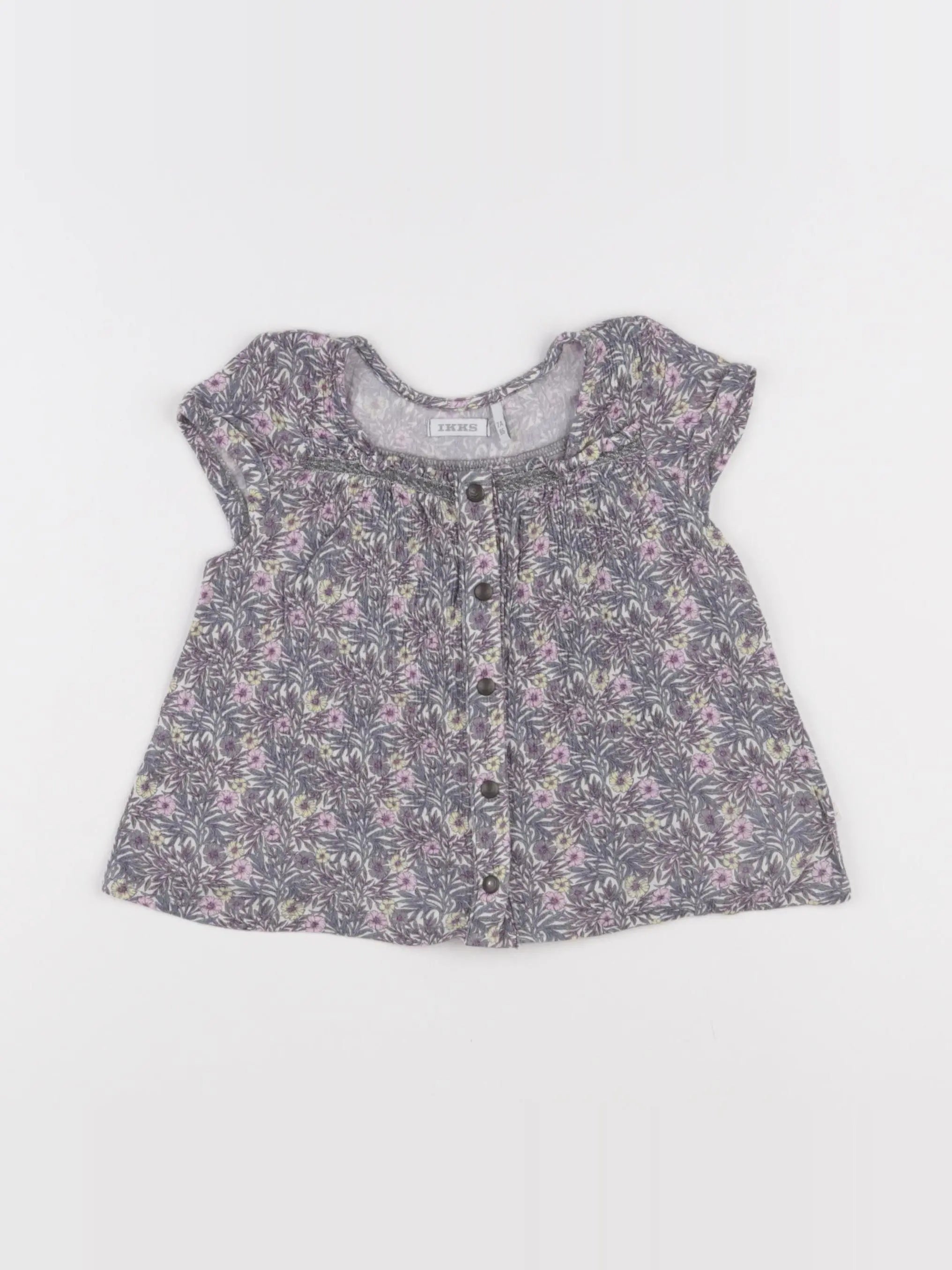IKKS - blouse violet - 2 ans