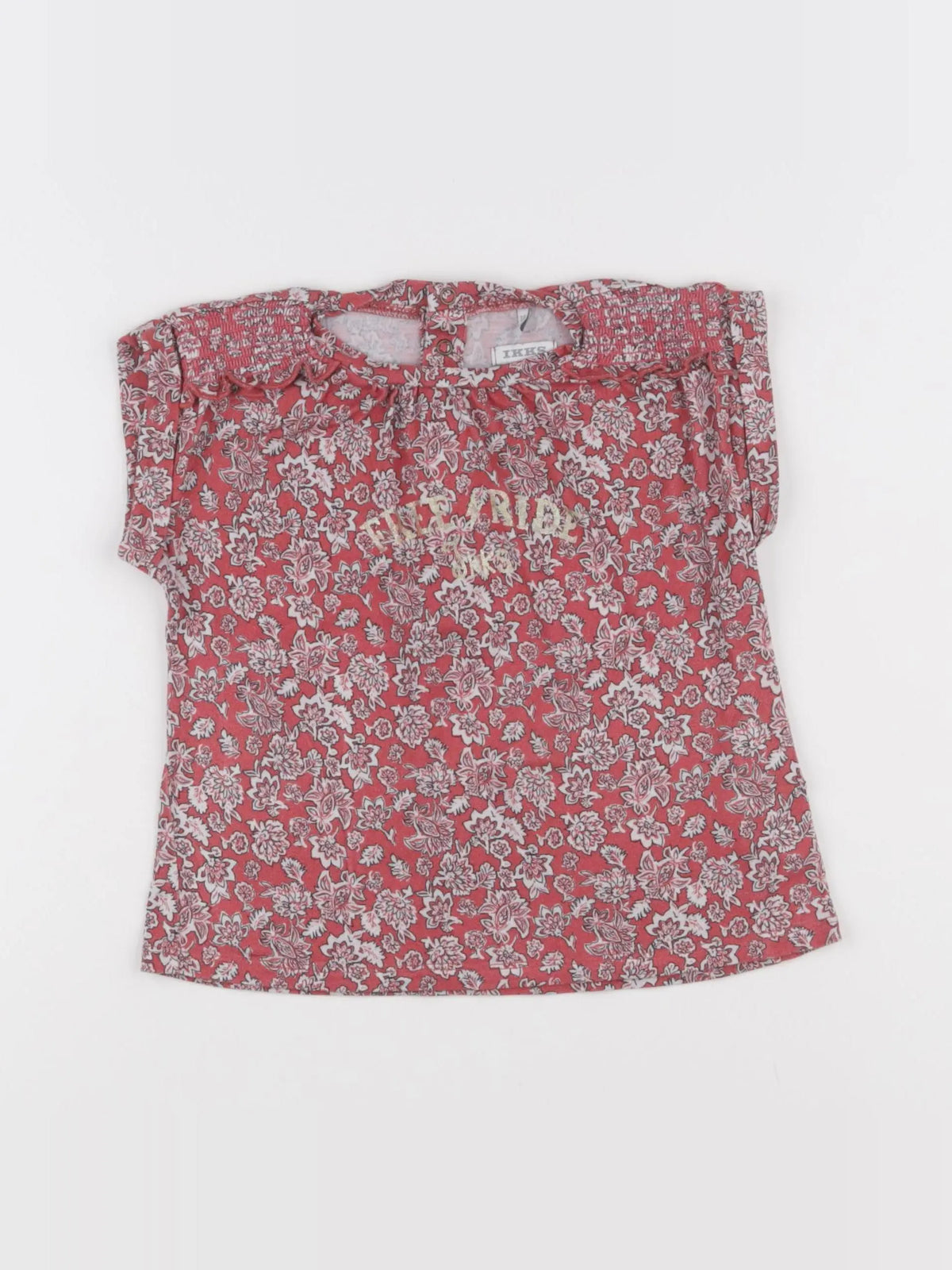 IKKS - tee-shirt rouge - 3 ans