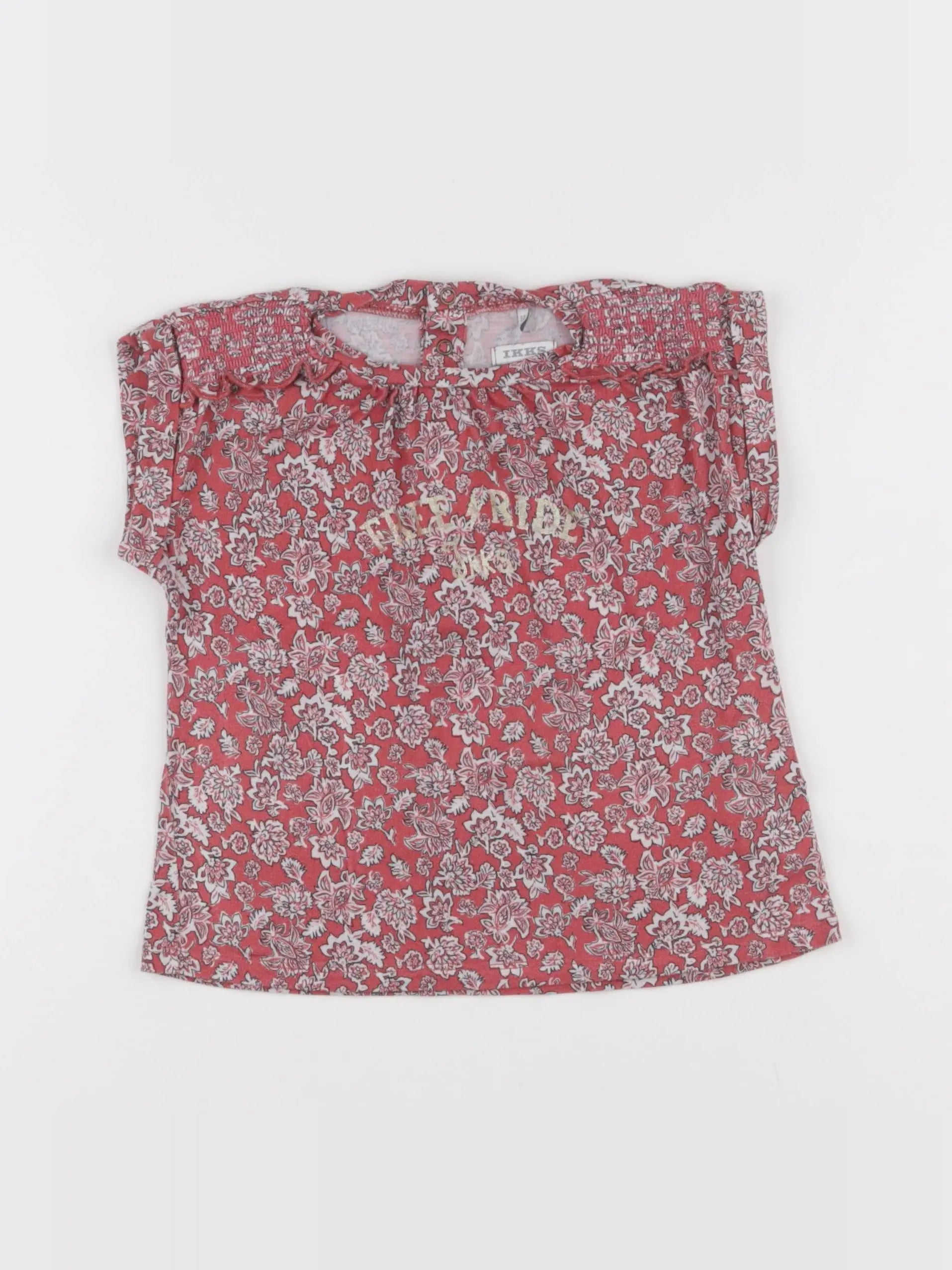 IKKS - tee-shirt rouge - 3 ans