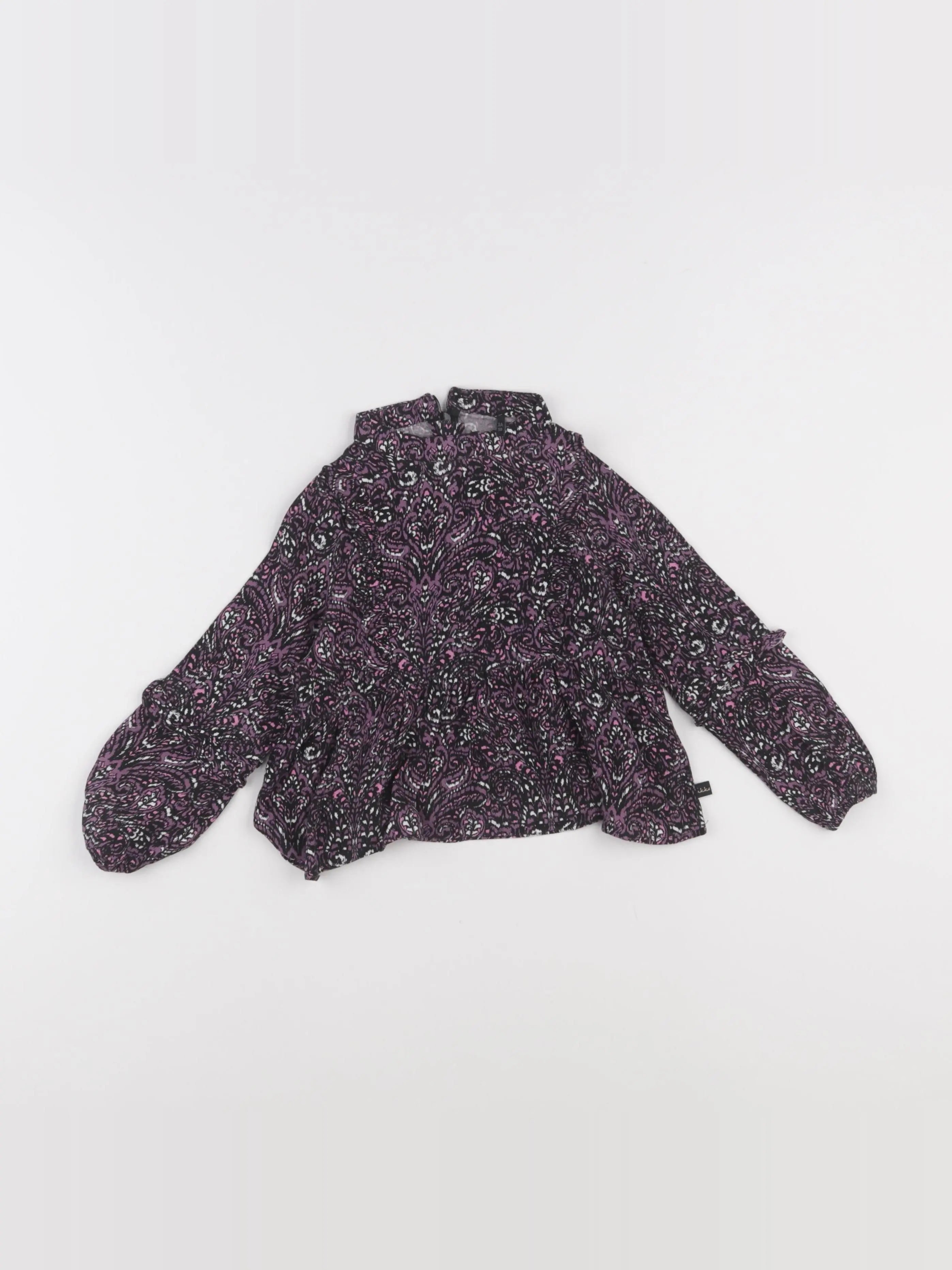 IKKS - blouse noir, violet - 3 ans