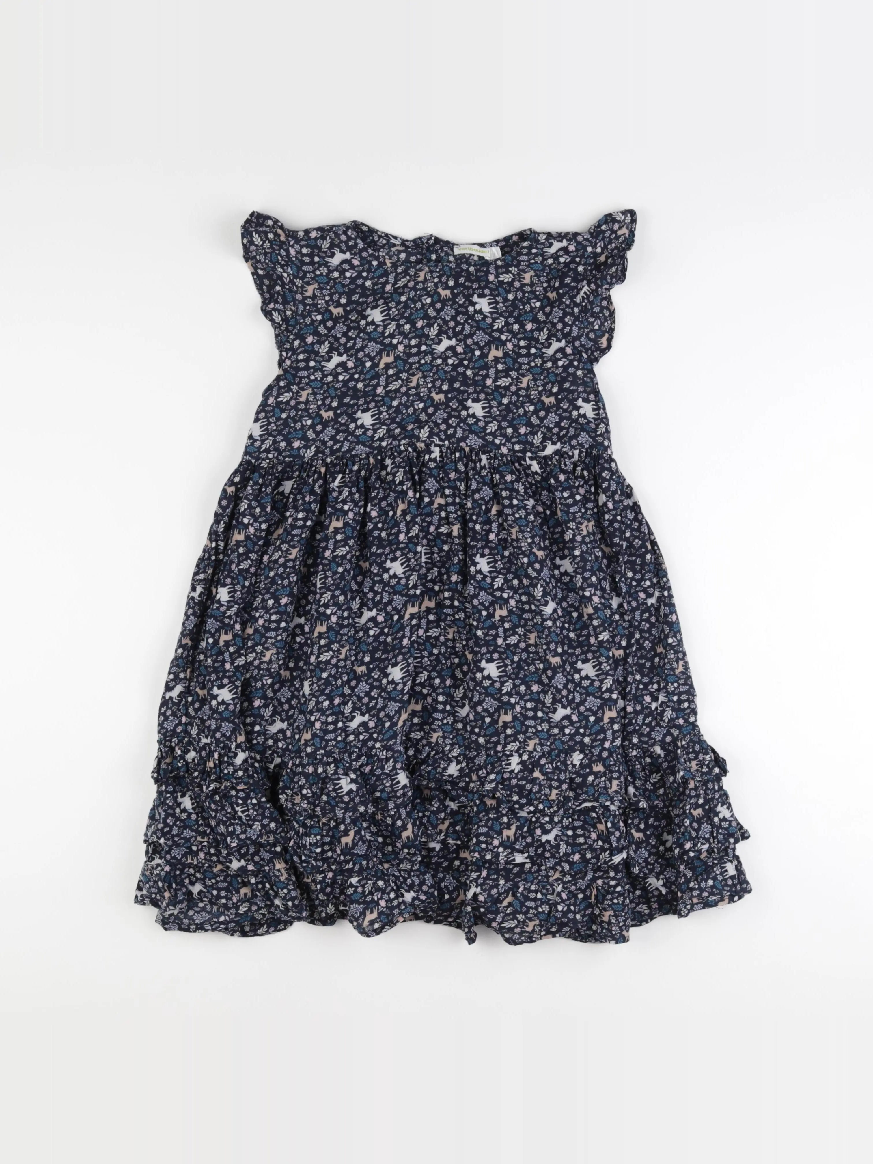 Vertbaudet - robe bleu - 10 ans
