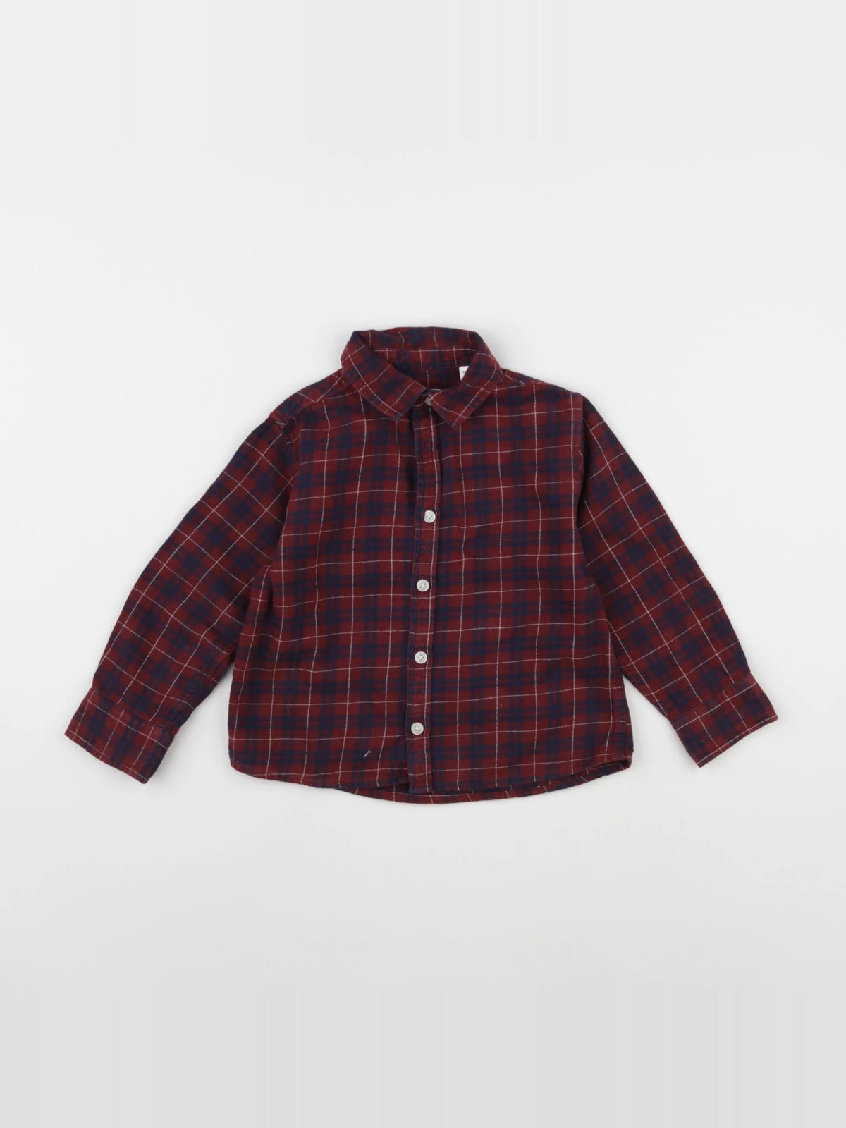 Mango - chemise bleu, rouge - 3/4 ans