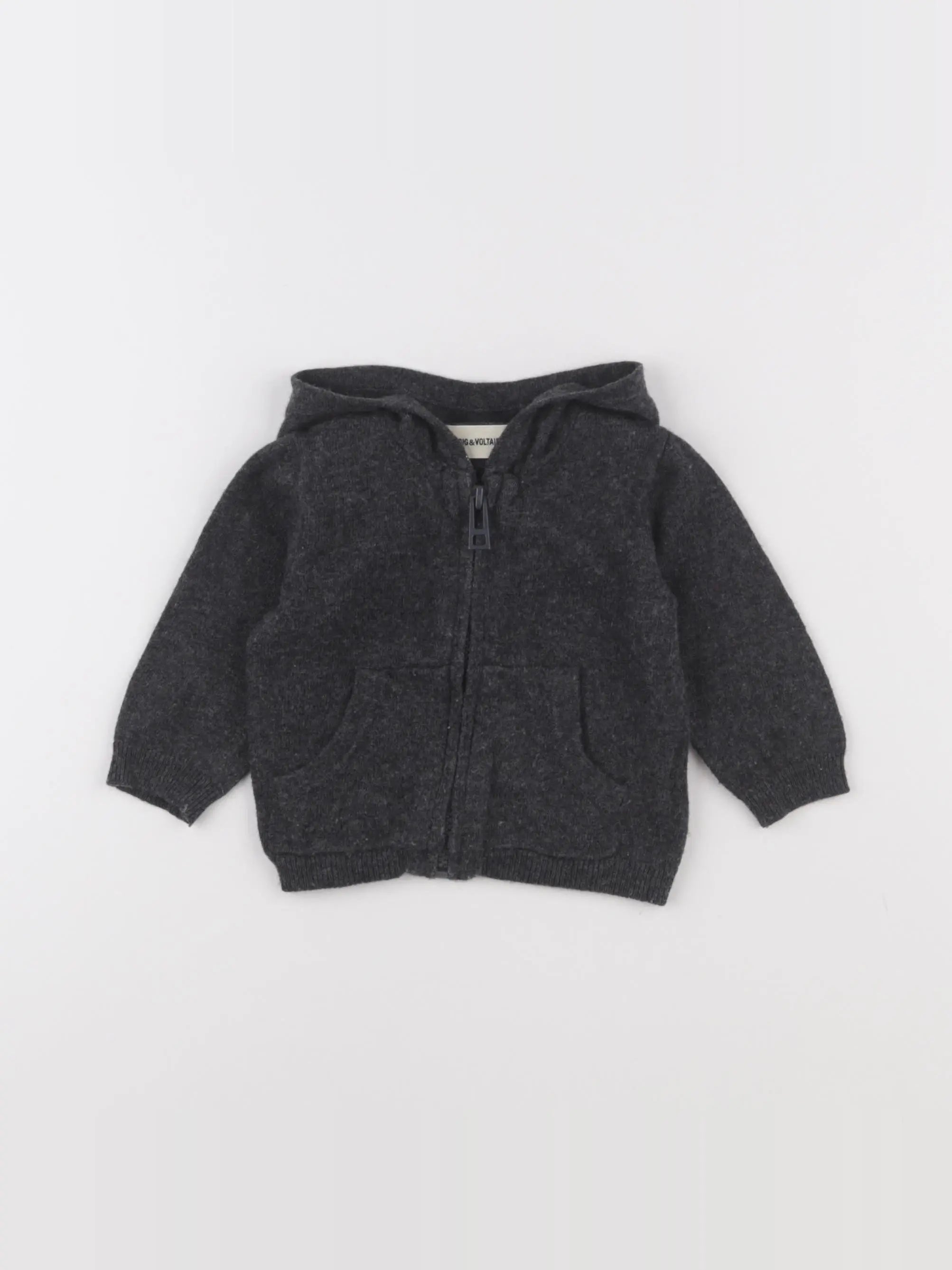 Zadig & Voltaire - gilet gris - 6 mois