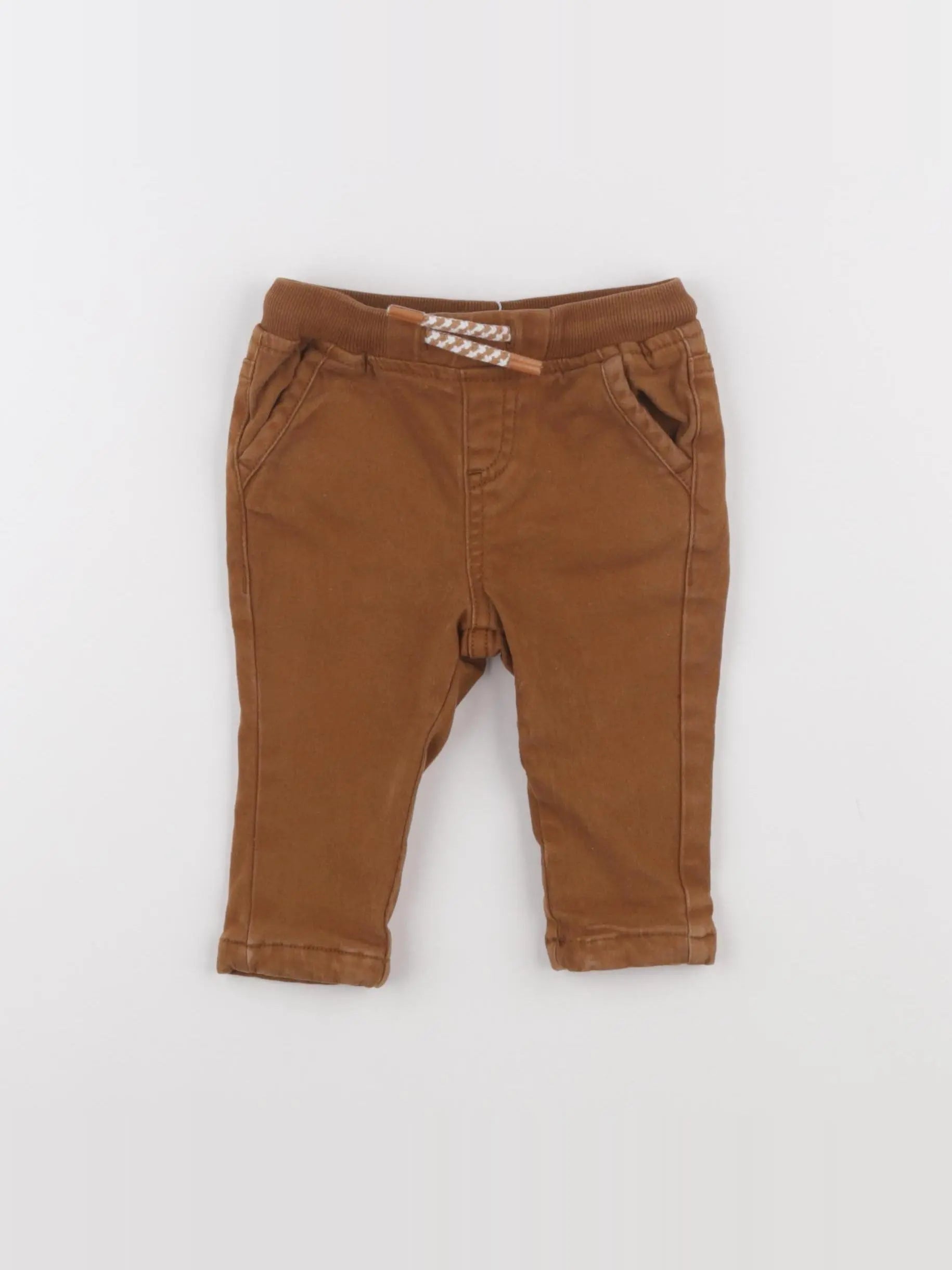 Vertbaudet - pantalon marron - 6 mois