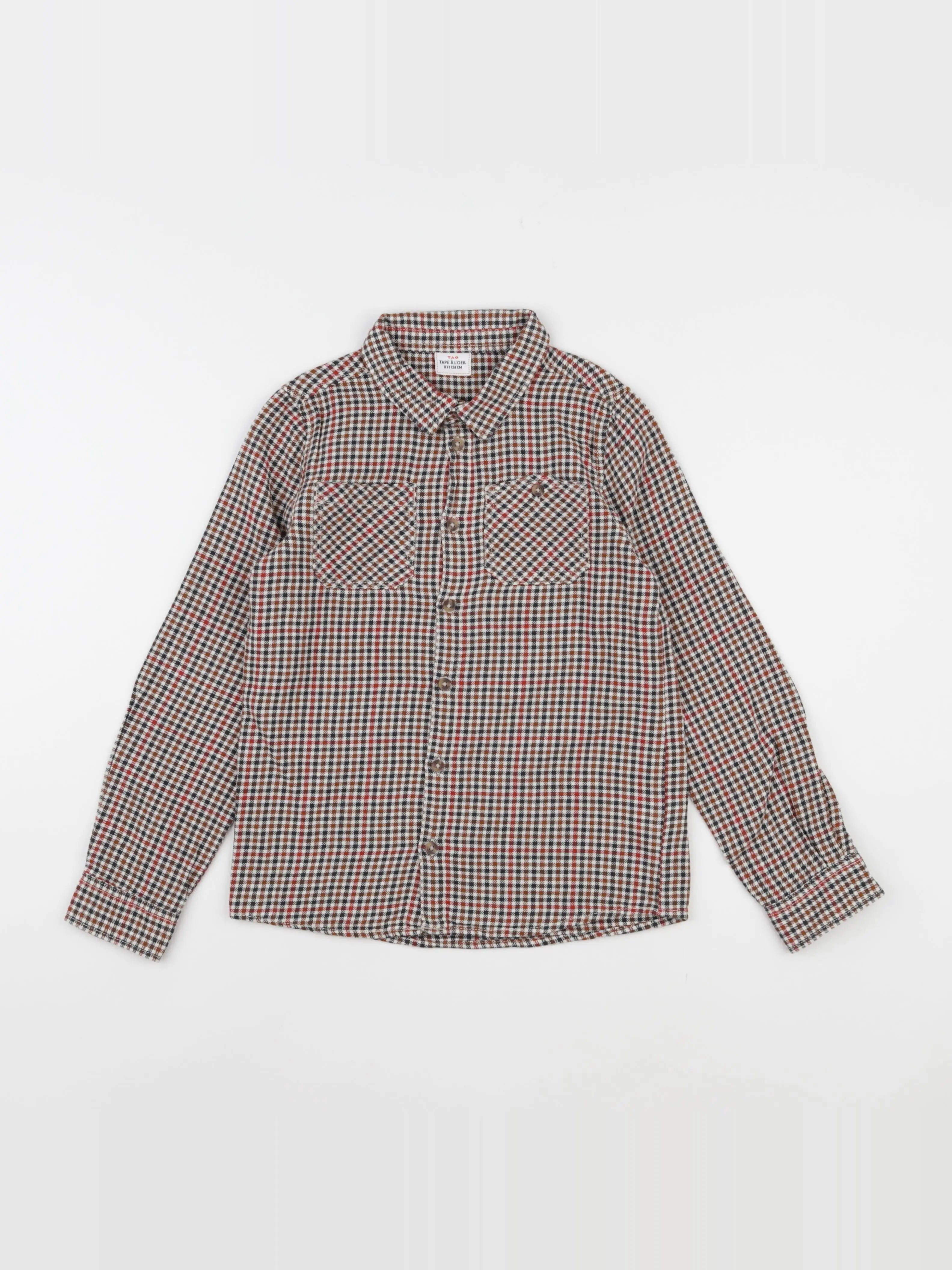 Tape à l'oeil - chemise beige, rouge - 8 ans