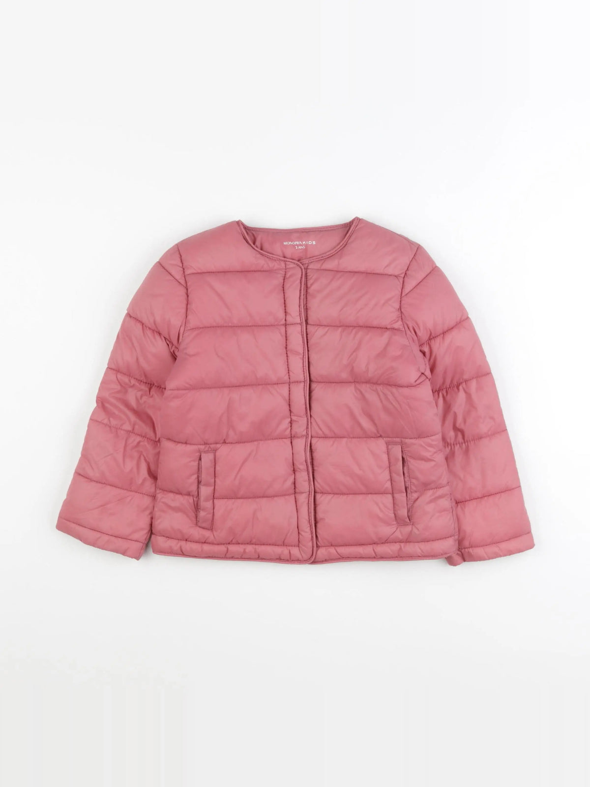 Monoprix - doudoune rose - 3 ans