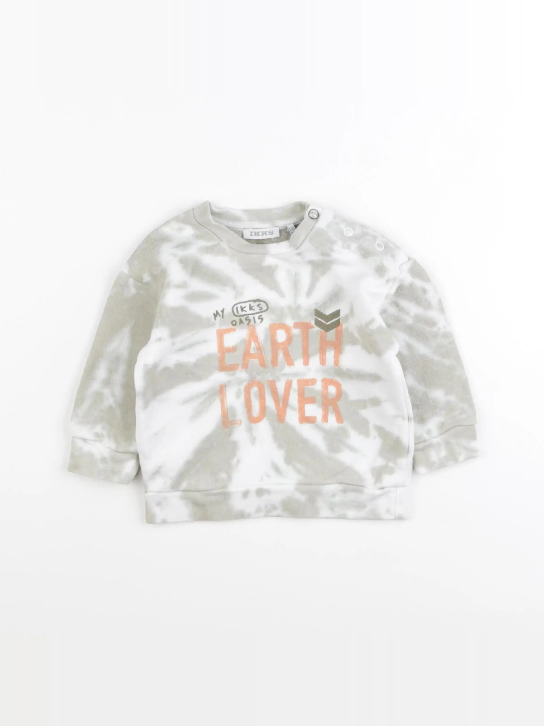IKKS - sweat vert - 6 mois